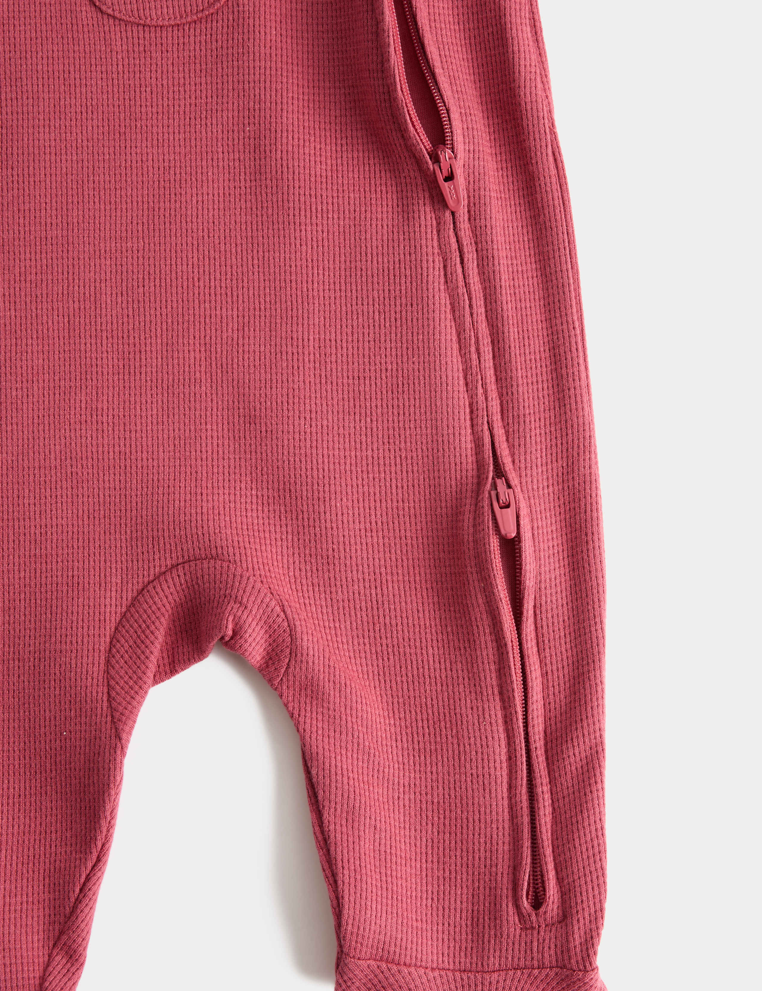 3 Pack Pure Cotton Waffle Sleepsuits (7lbs-3 Yrs) 3 of 3