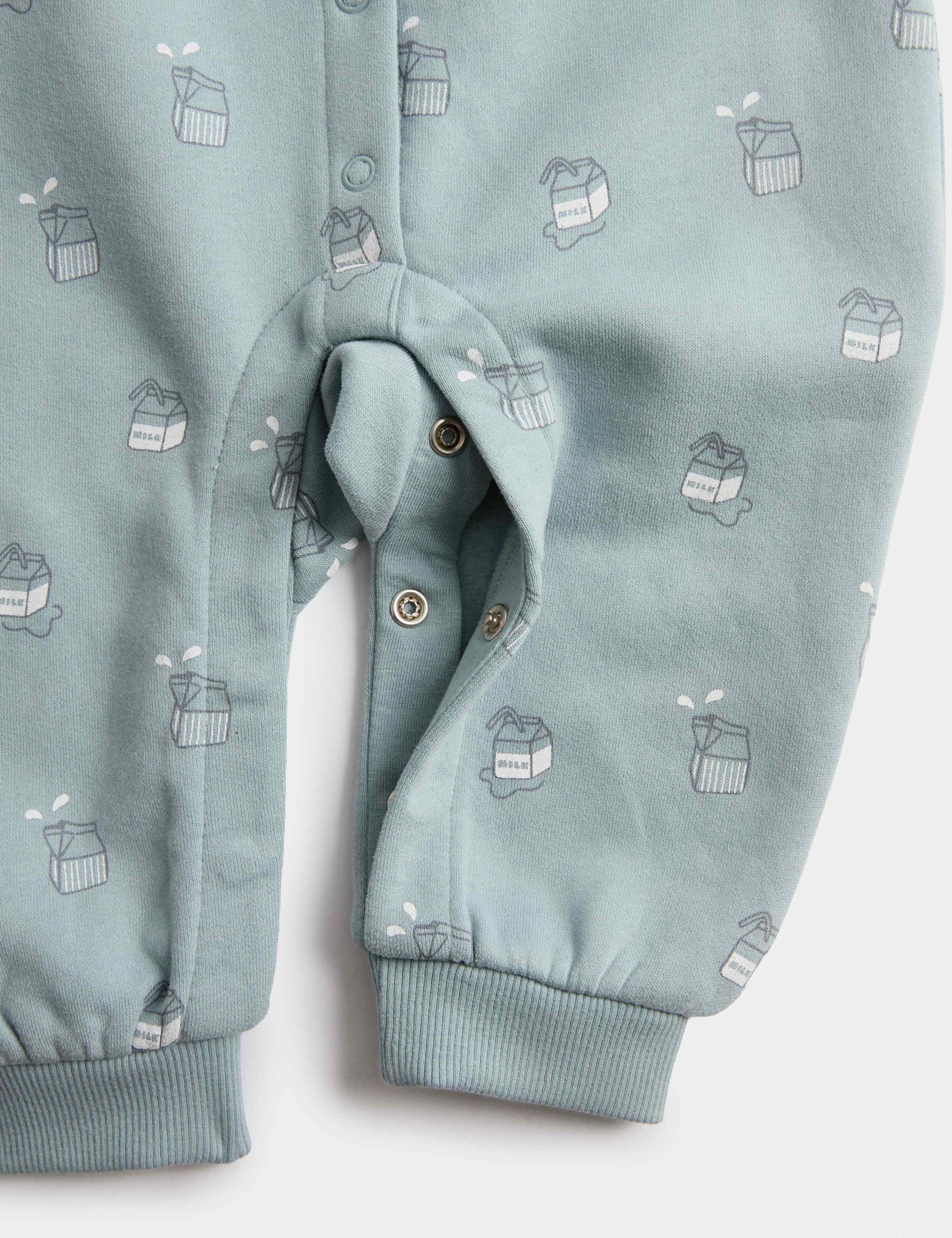 Cotton Rich Milk Hooded All in One (0-3 Yrs) 2 of 3