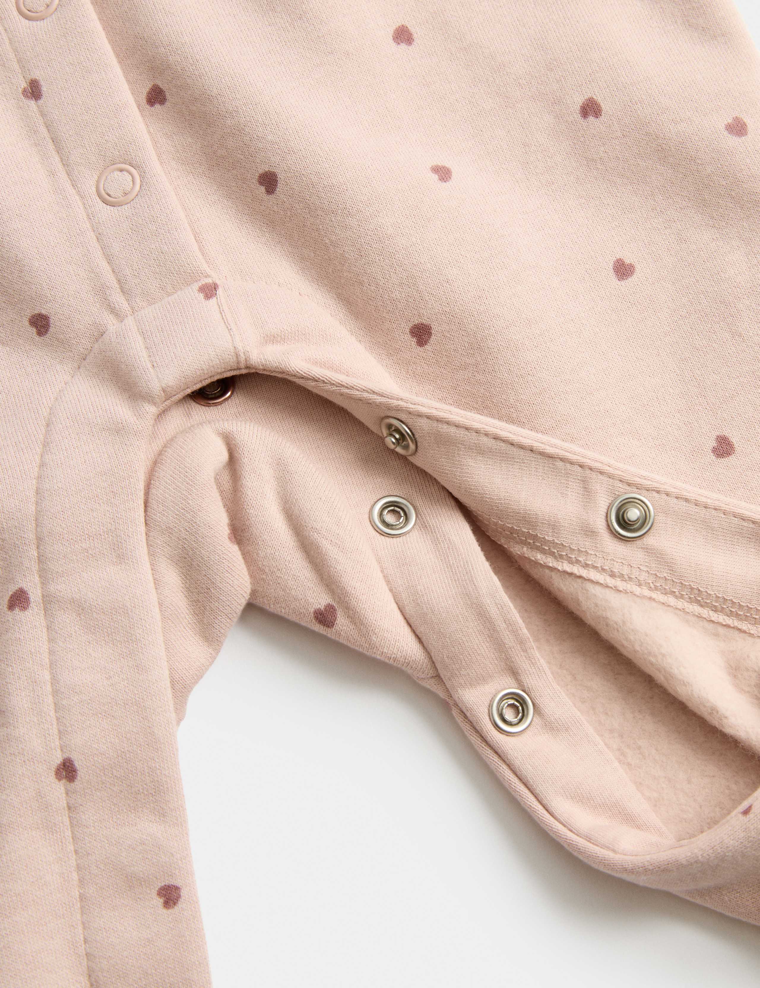 Cotton Rich Heart Hooded All in One (0-3 Yrs) 3 of 3