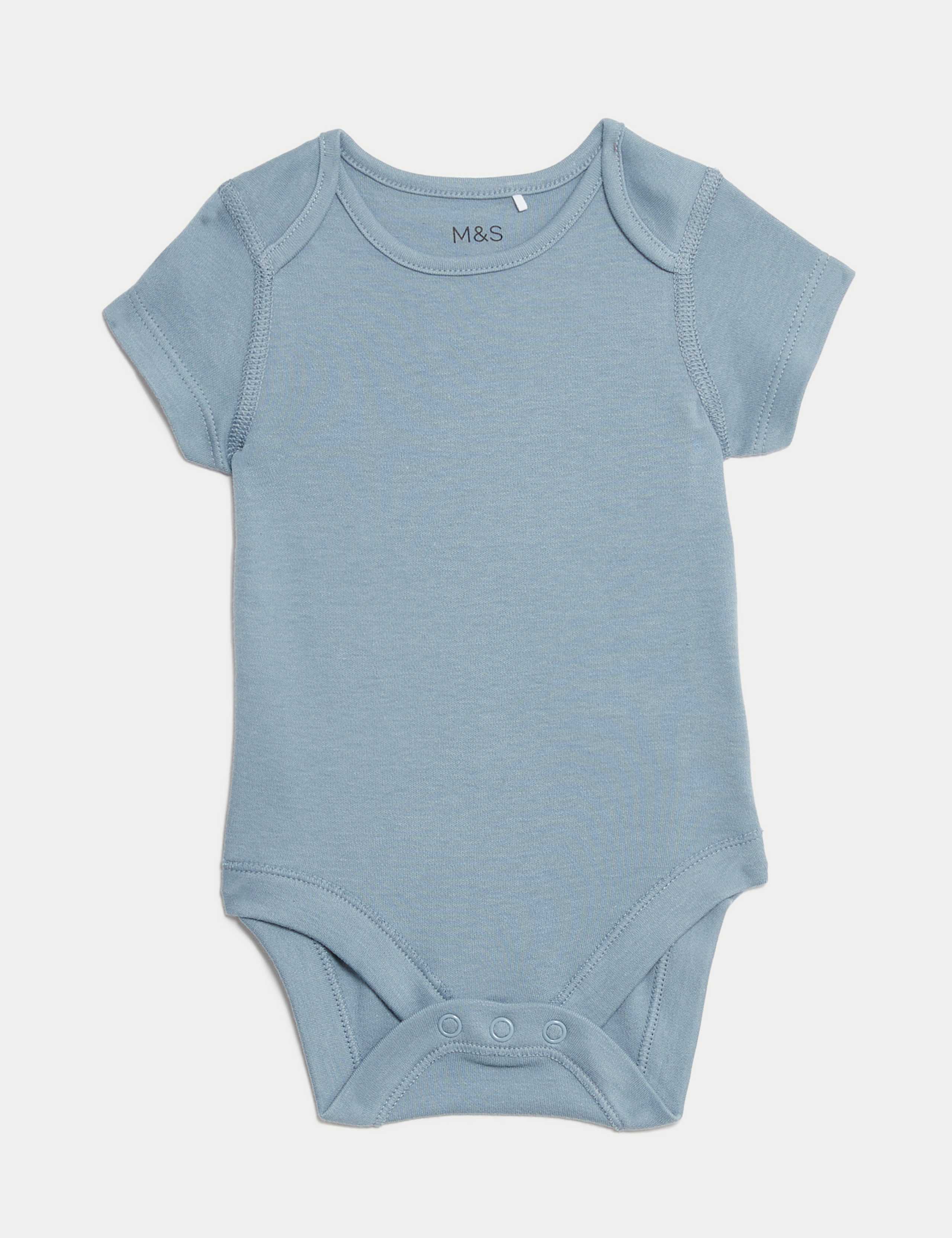 5pk Pure Cotton Bodysuits (6½lbs-3 Yrs) 2 of 4