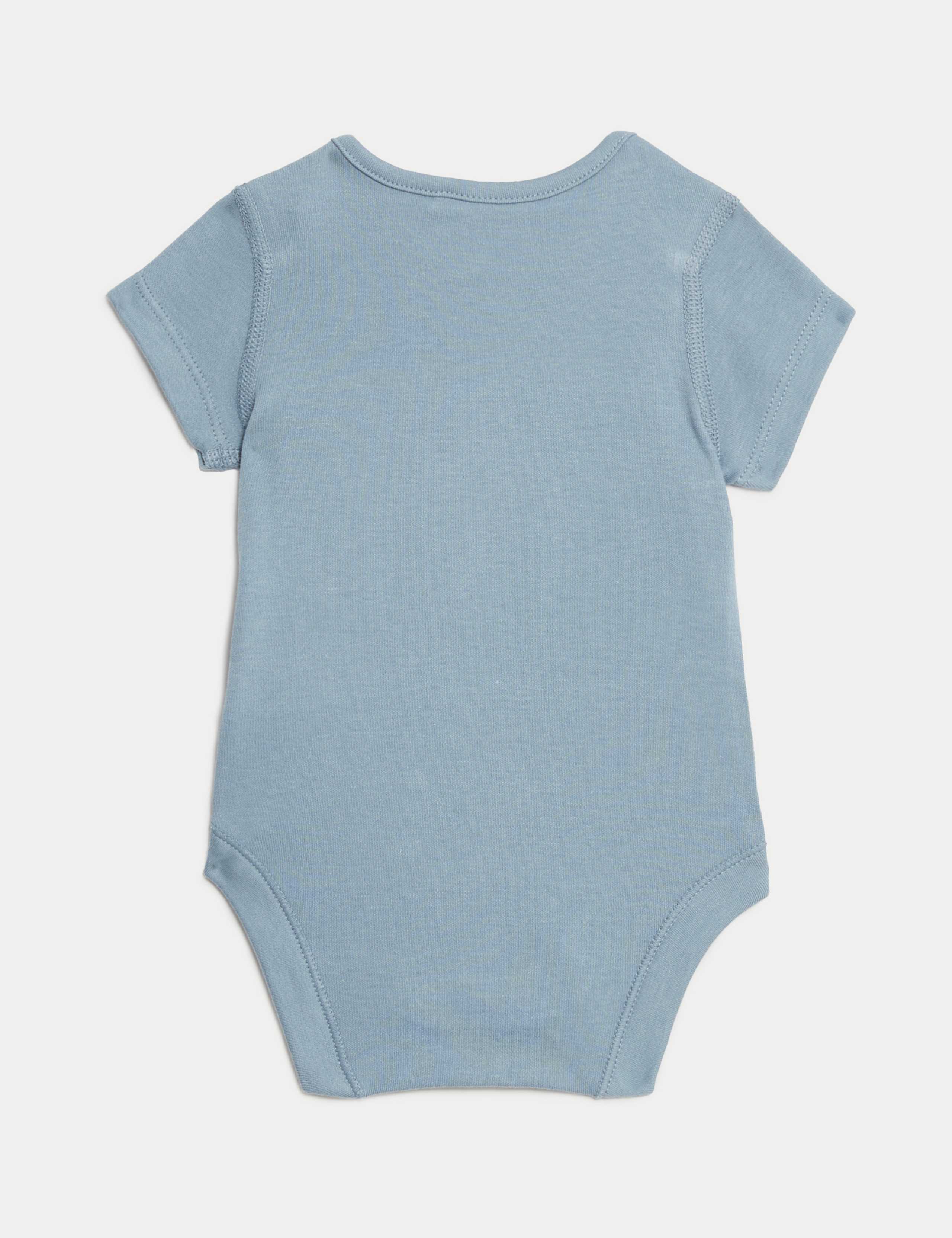 5pk Pure Cotton Bodysuits (6½lbs-3 Yrs) 3 of 4