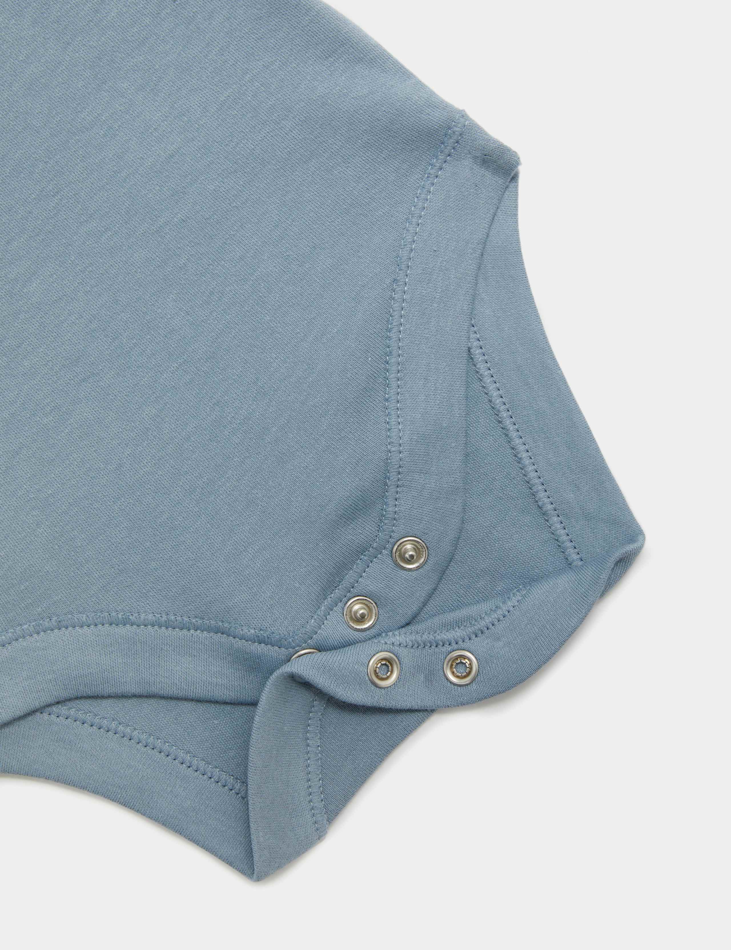 5pk Pure Cotton Bodysuits (6½lbs-3 Yrs) 4 of 4