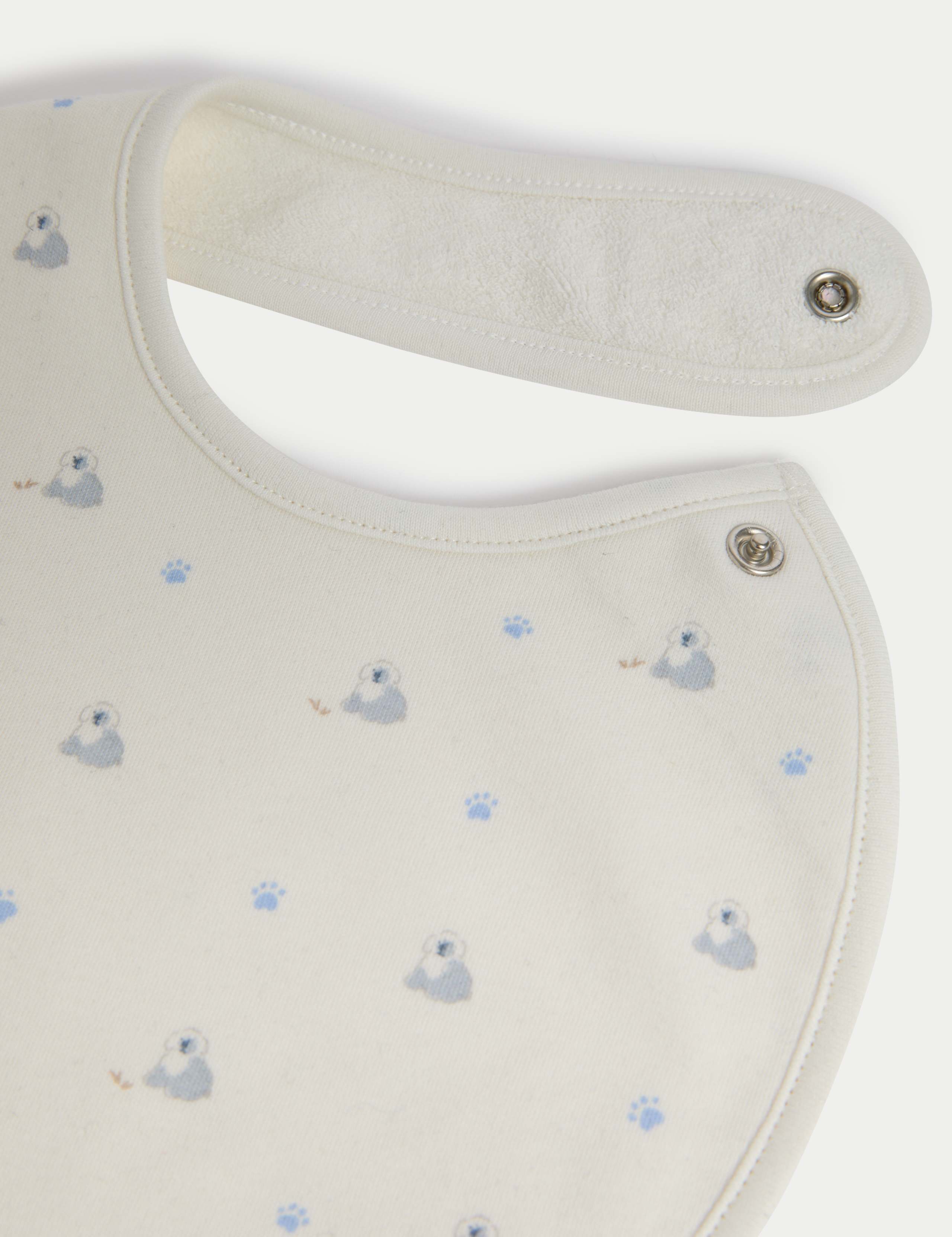 5 Pack Pure Cotton Dog Print Bibs 2 of 2