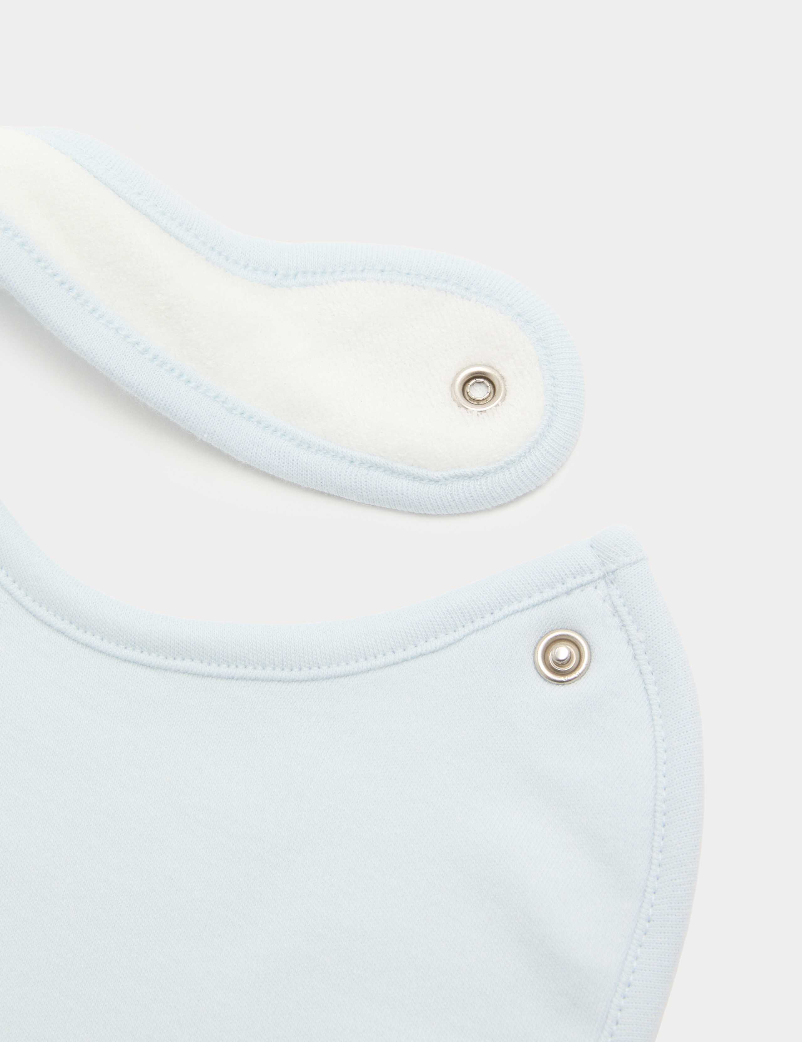 5 Pack Cotton Rich Plane Print Dribble Bibs 3 of 3