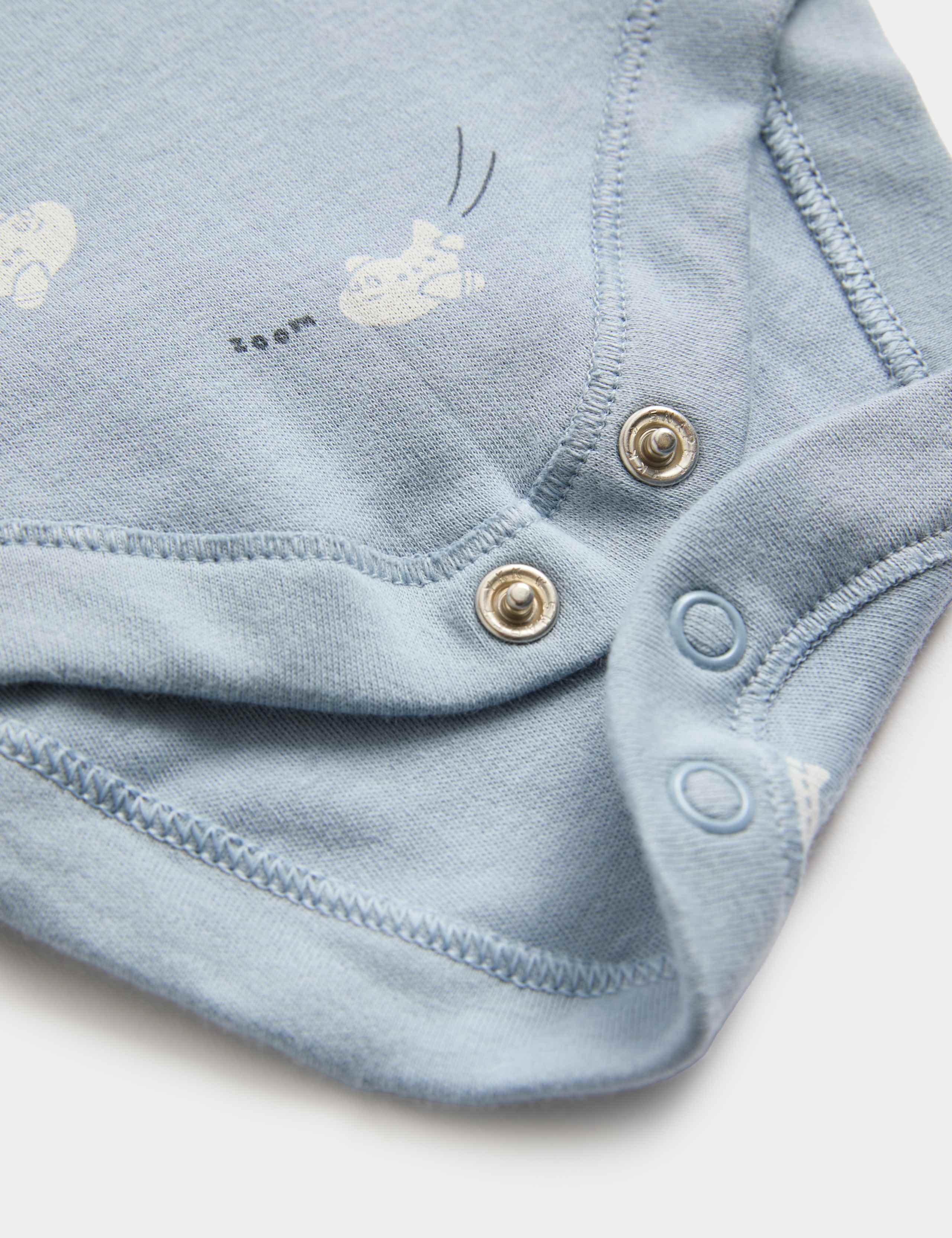 7 Pack Pure Cotton Patterned Bodysuits (7lbs-3 Yrs) 4 of 6