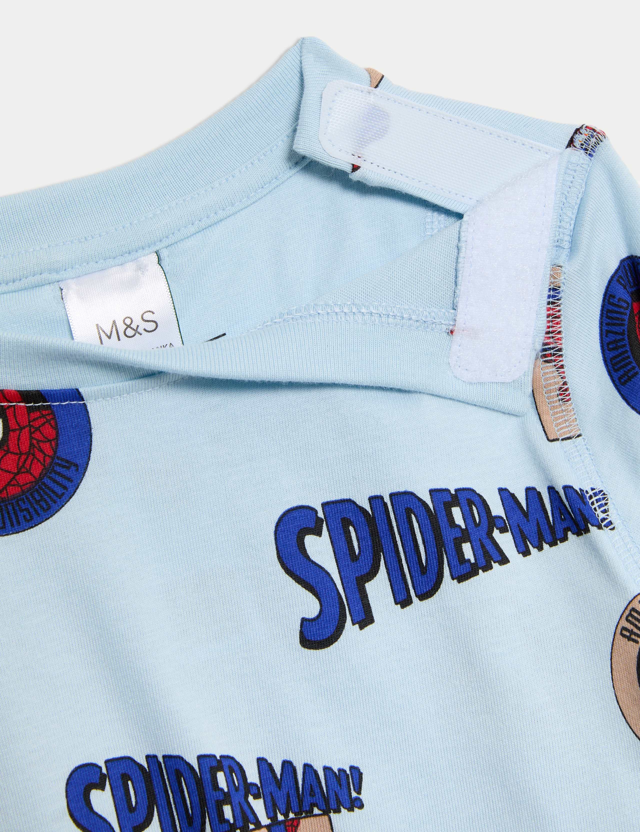 Adaptive Pure Cotton Spider-Man™ Pyjama Set (1-8 Yrs) 2 of 4