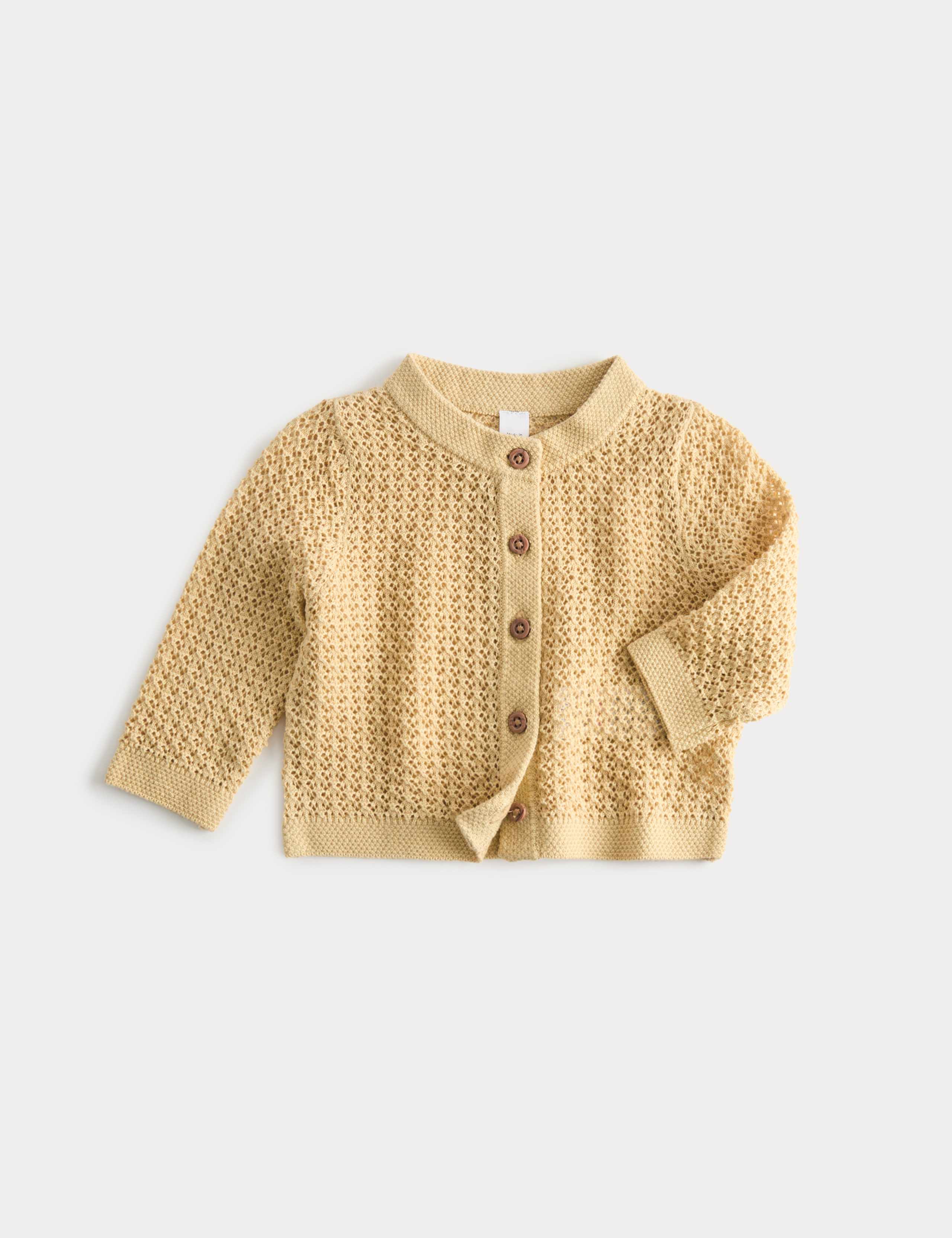 Pure Cotton Matinée Cardigan (0-12 Mths) 1 of 2
