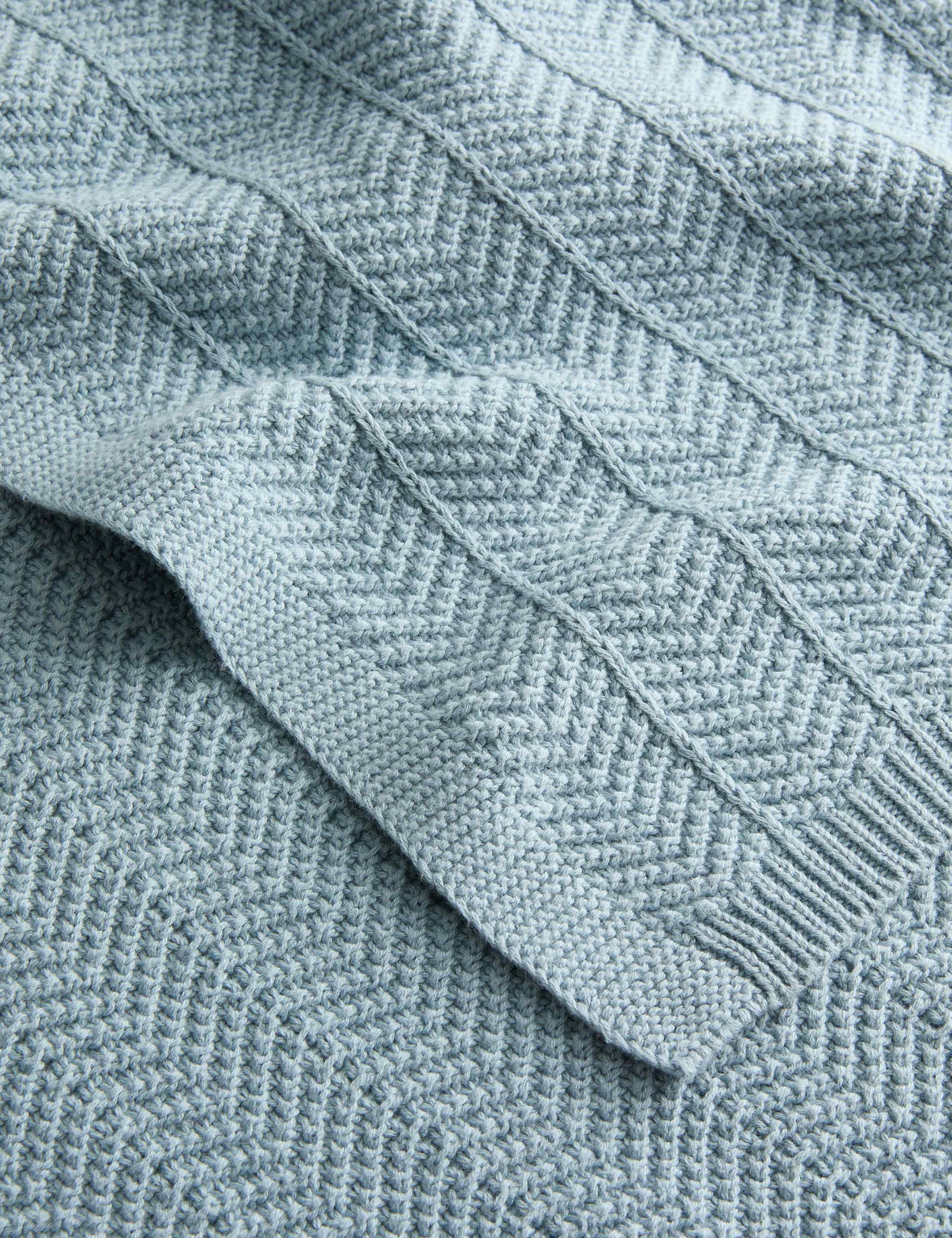 Pure Cotton Knitted Shawl 2 of 2