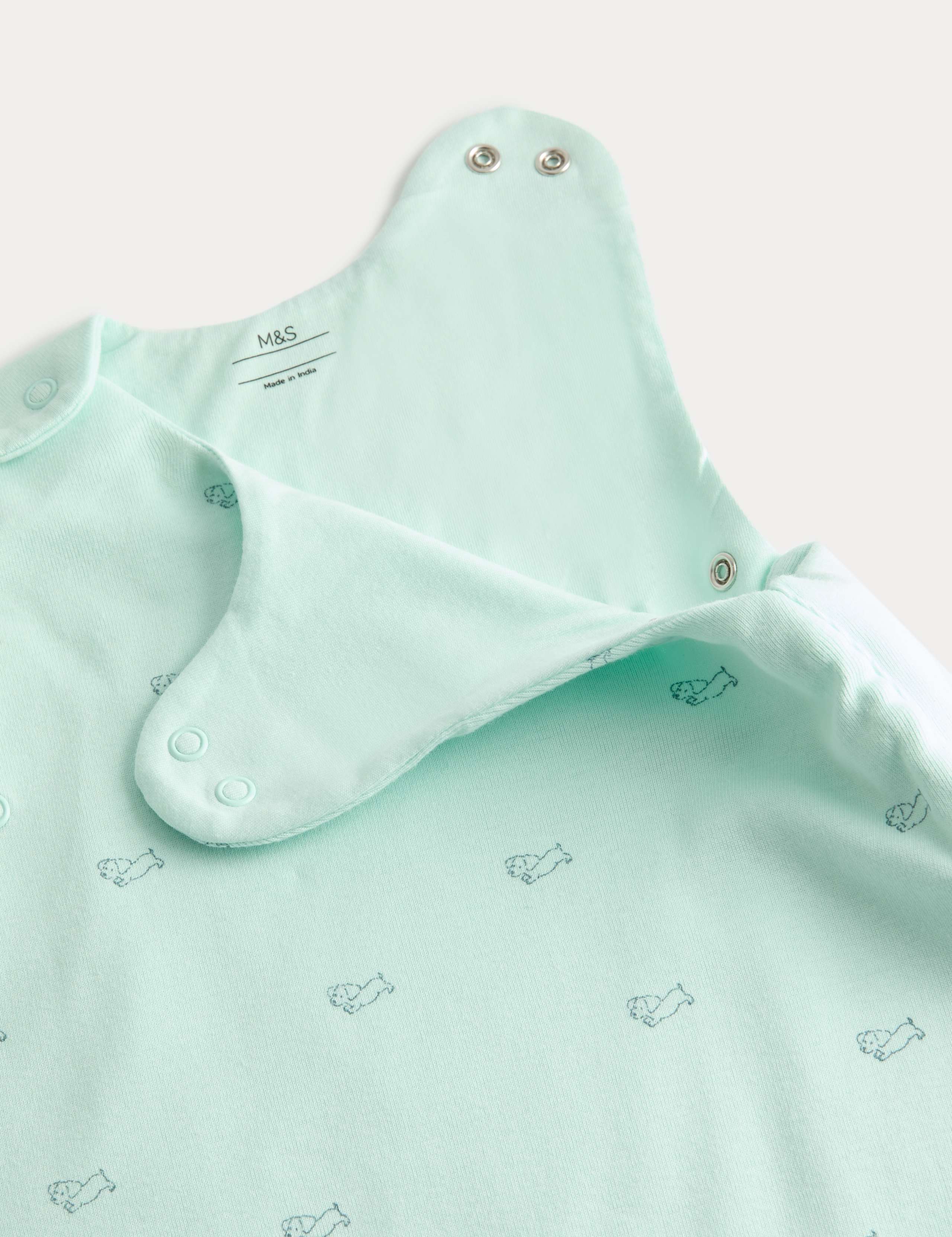 Pure Cotton Dog Print 1.0 Tog Sleeping Bag (0-3 Yrs) 2 of 2