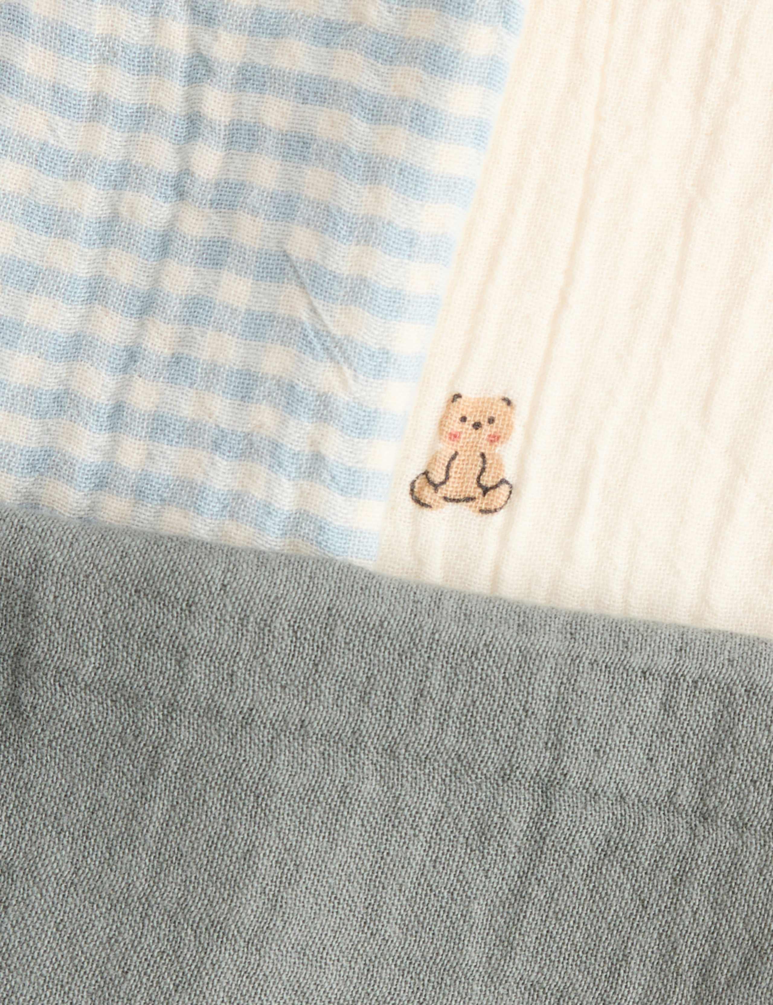 3 Pack Cotton Rich Dribble Bibs 3 of 3