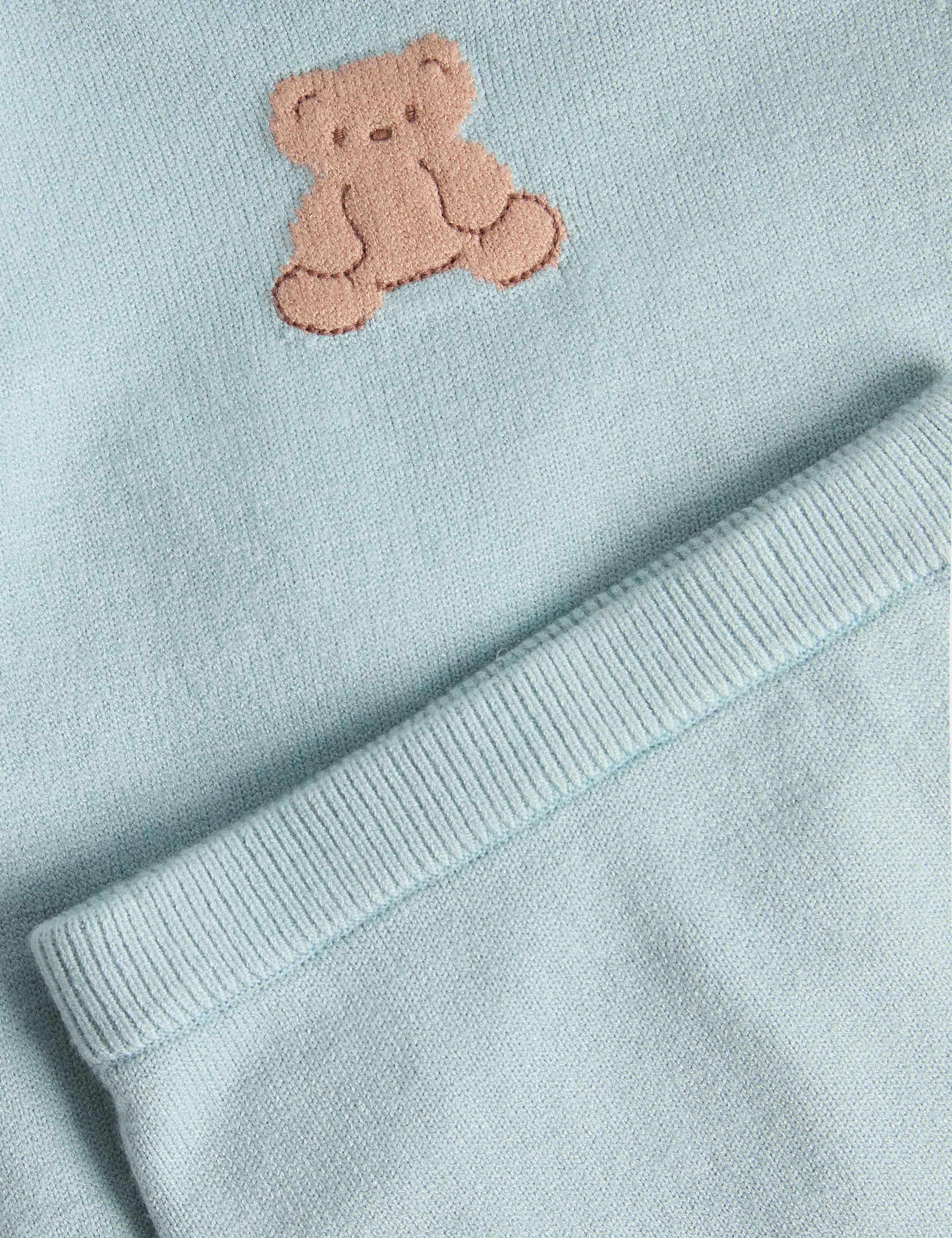 2 Piece Bear Knitted Outfit (0-12 Mths) 2 of 3