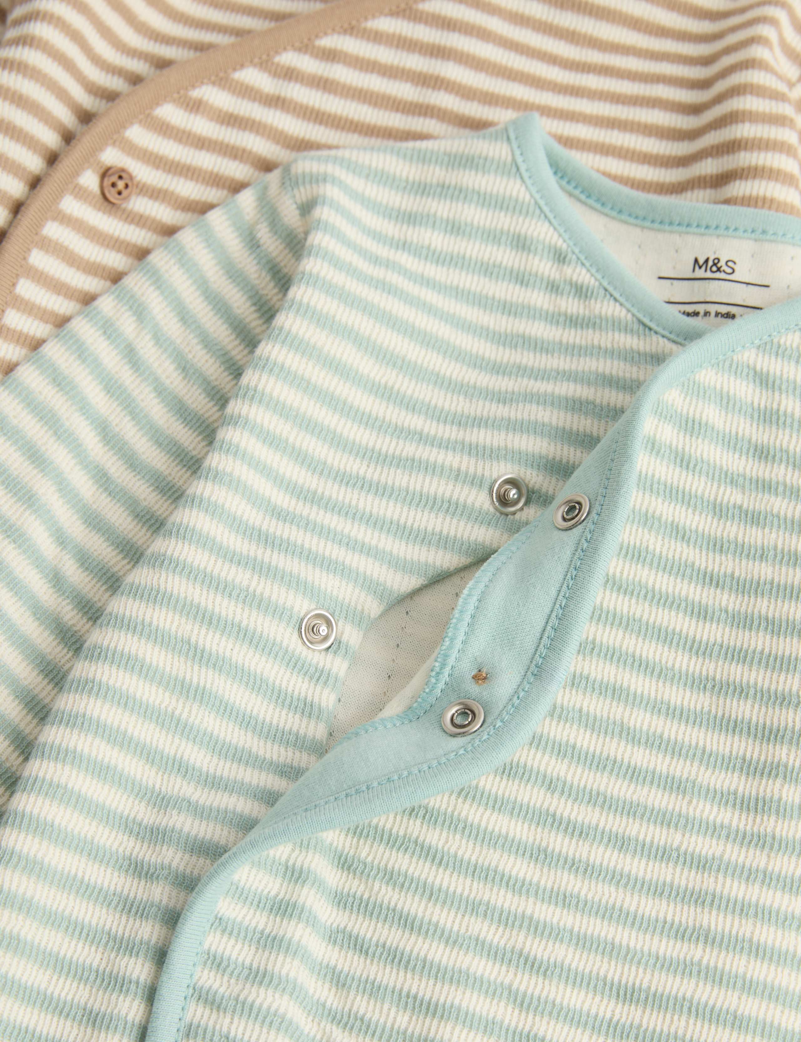 2 Pack Pure Cotton Wrap Sleepsuits (7lbs - 3 Yrs) 2 of 2