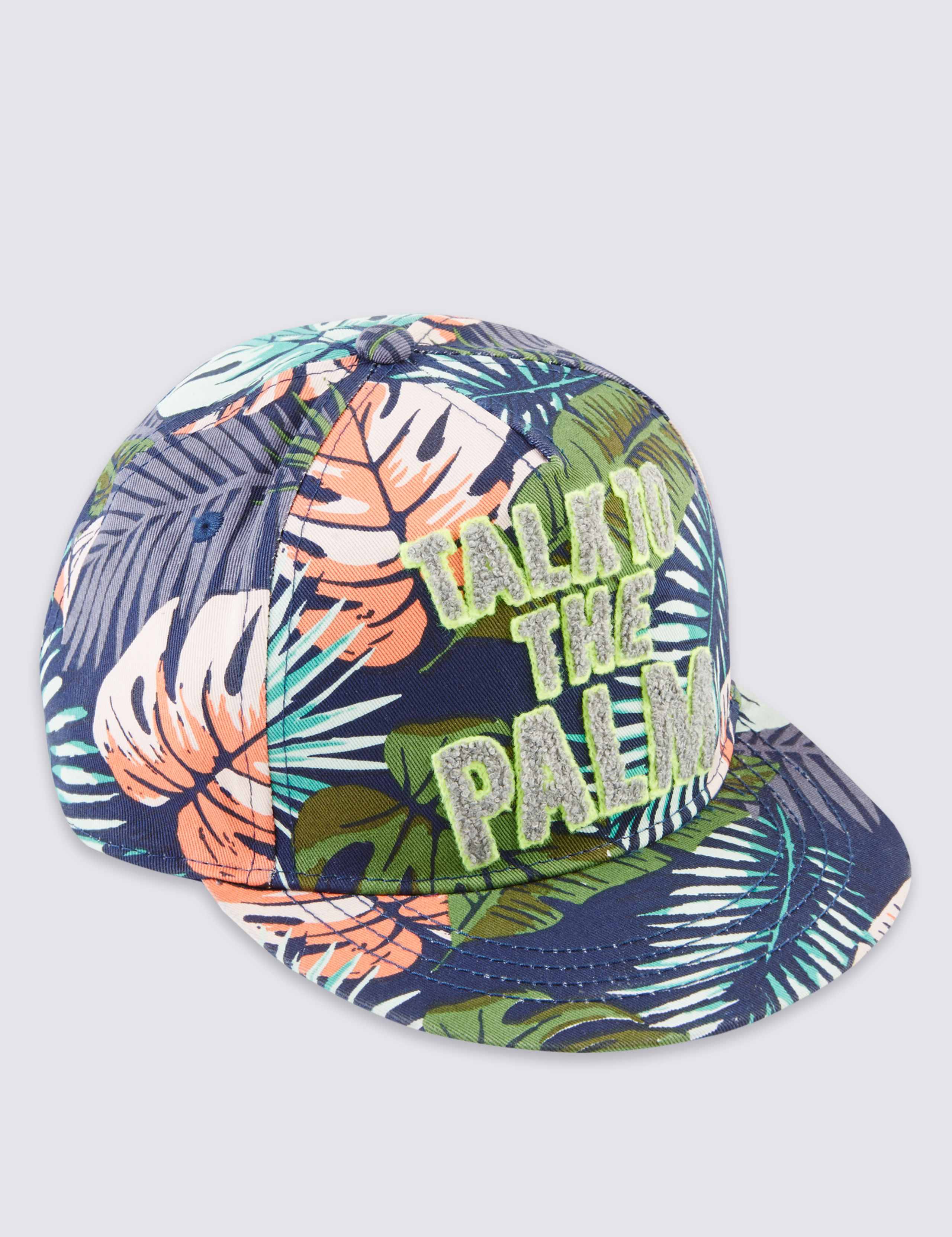 Kids' Pure Cotton Palm Print Baseball Cap 1 of 1