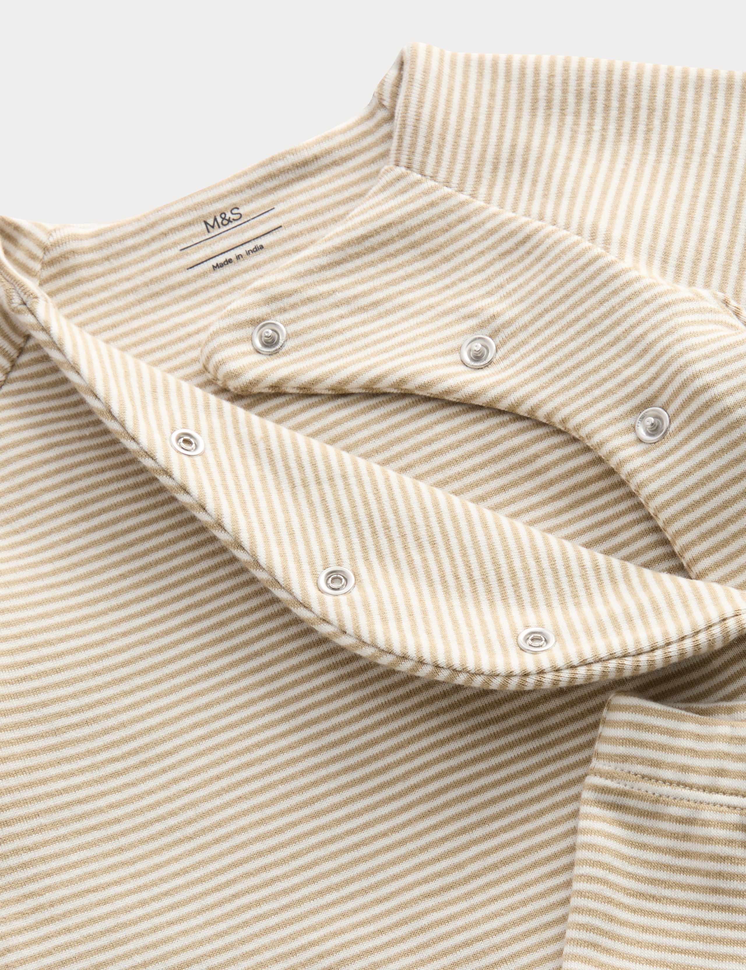3pc Cotton Rich Striped Outfit (0-9 Mths) 2 of 3