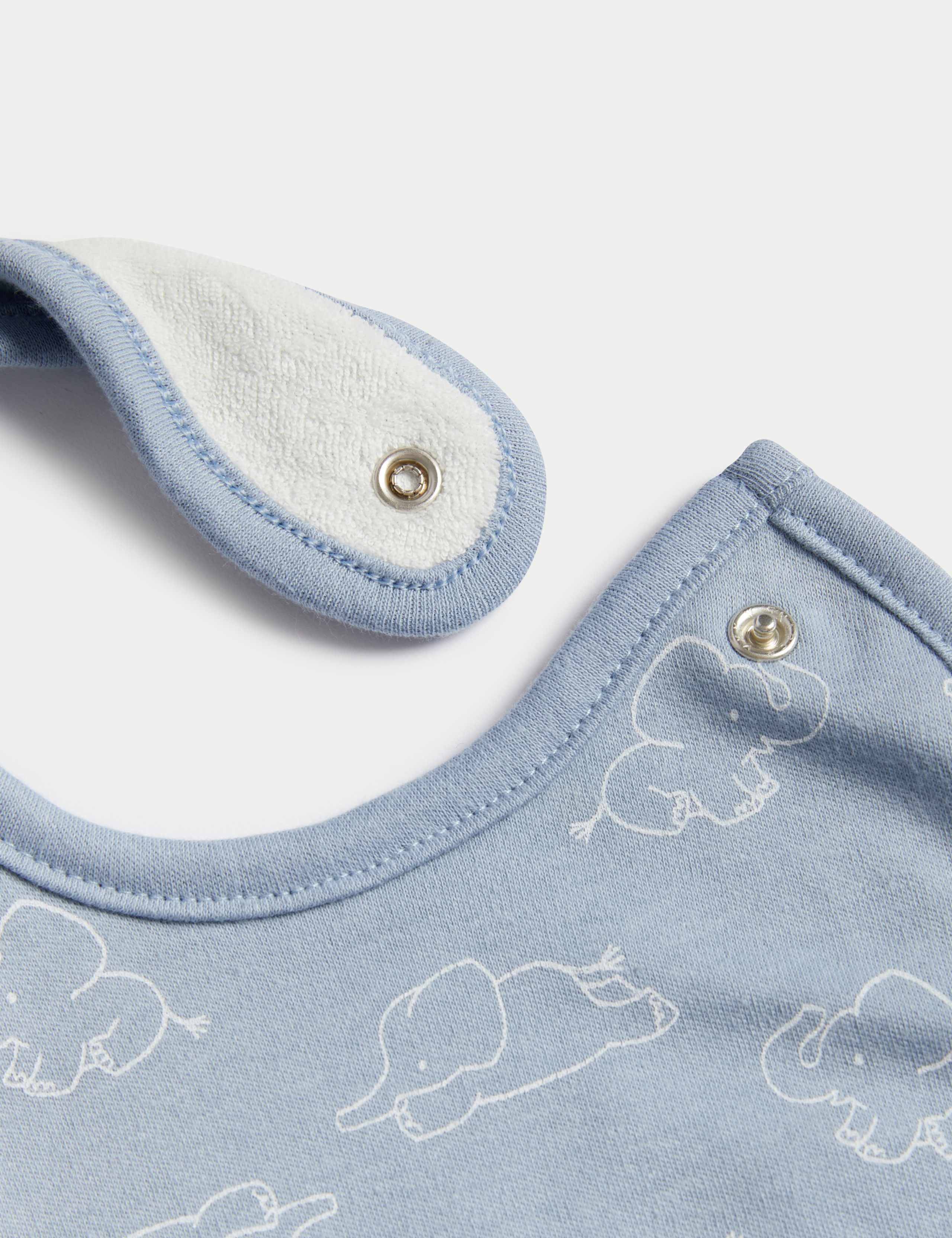 5pk Pure Cotton Bibs 2 of 3