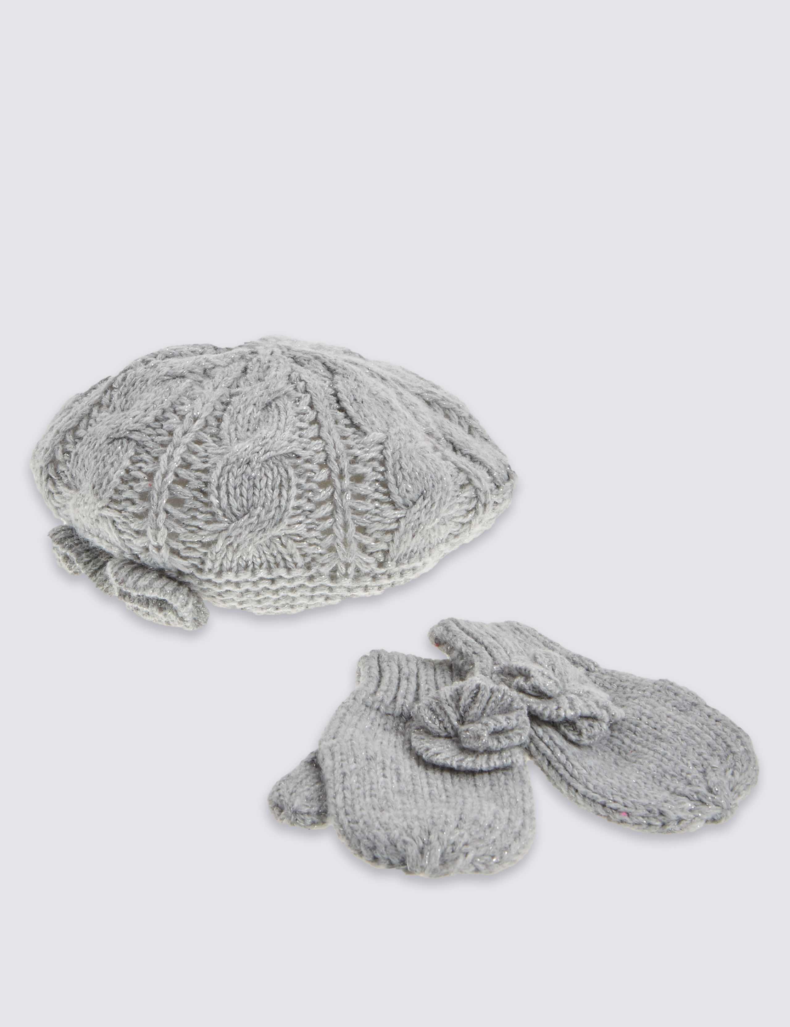 Kids' Beret Hat & Gloves Sets 2 of 2