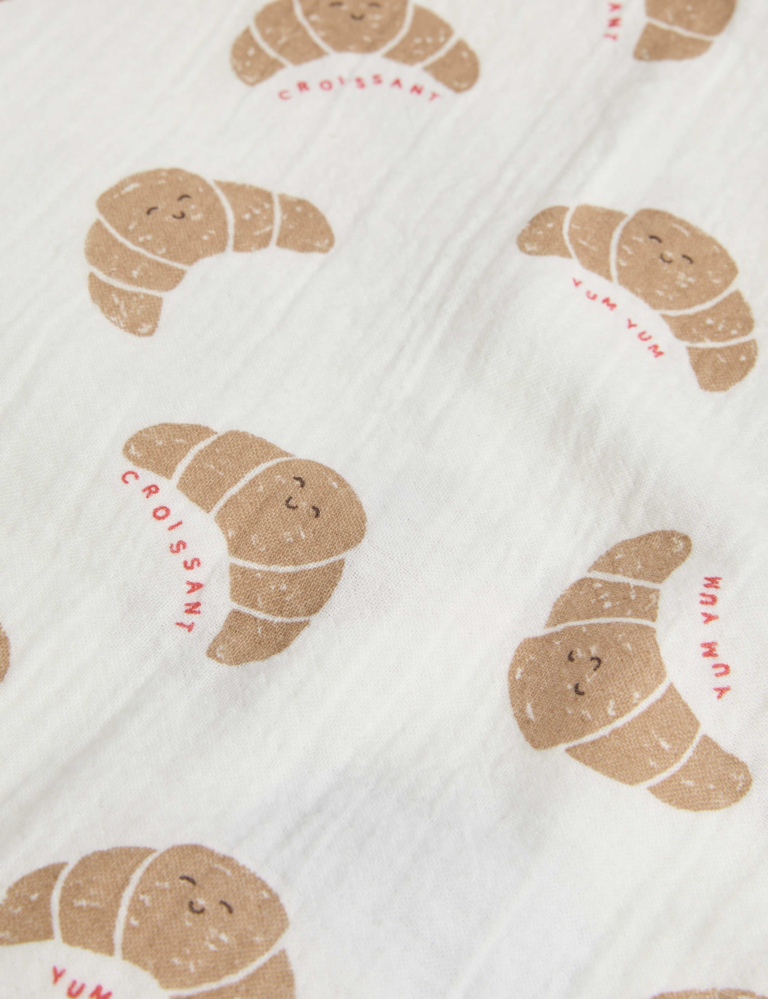 3pk Pure Cotton Croissant Muslins 2 of 3