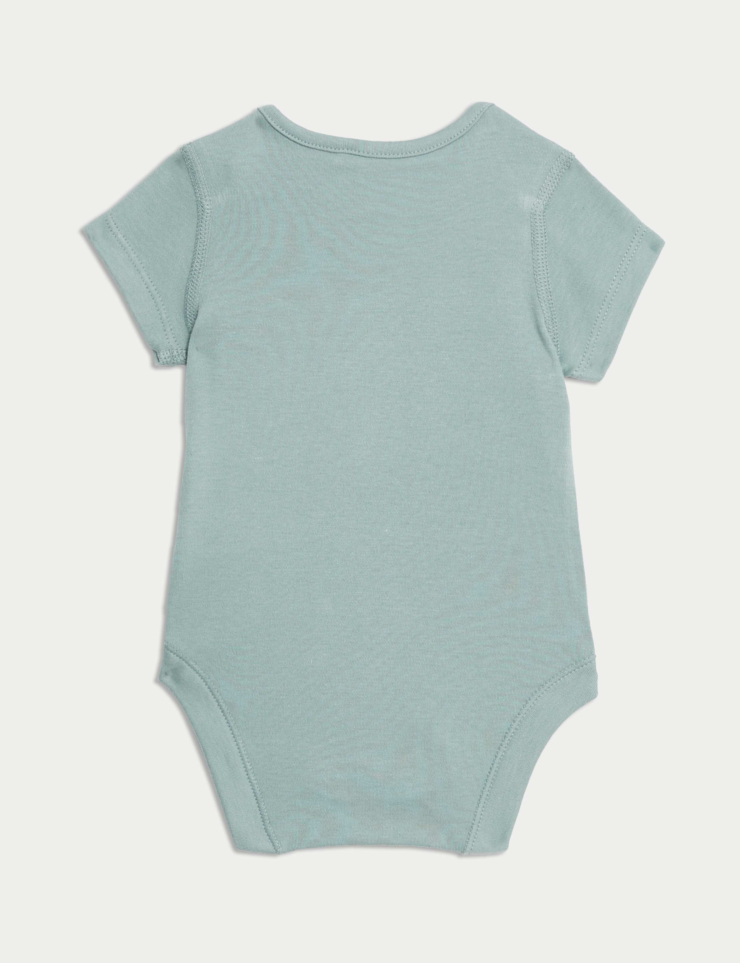 5pk Pure Cotton Bodysuits (6½lbs-3 Yrs) 3 of 4