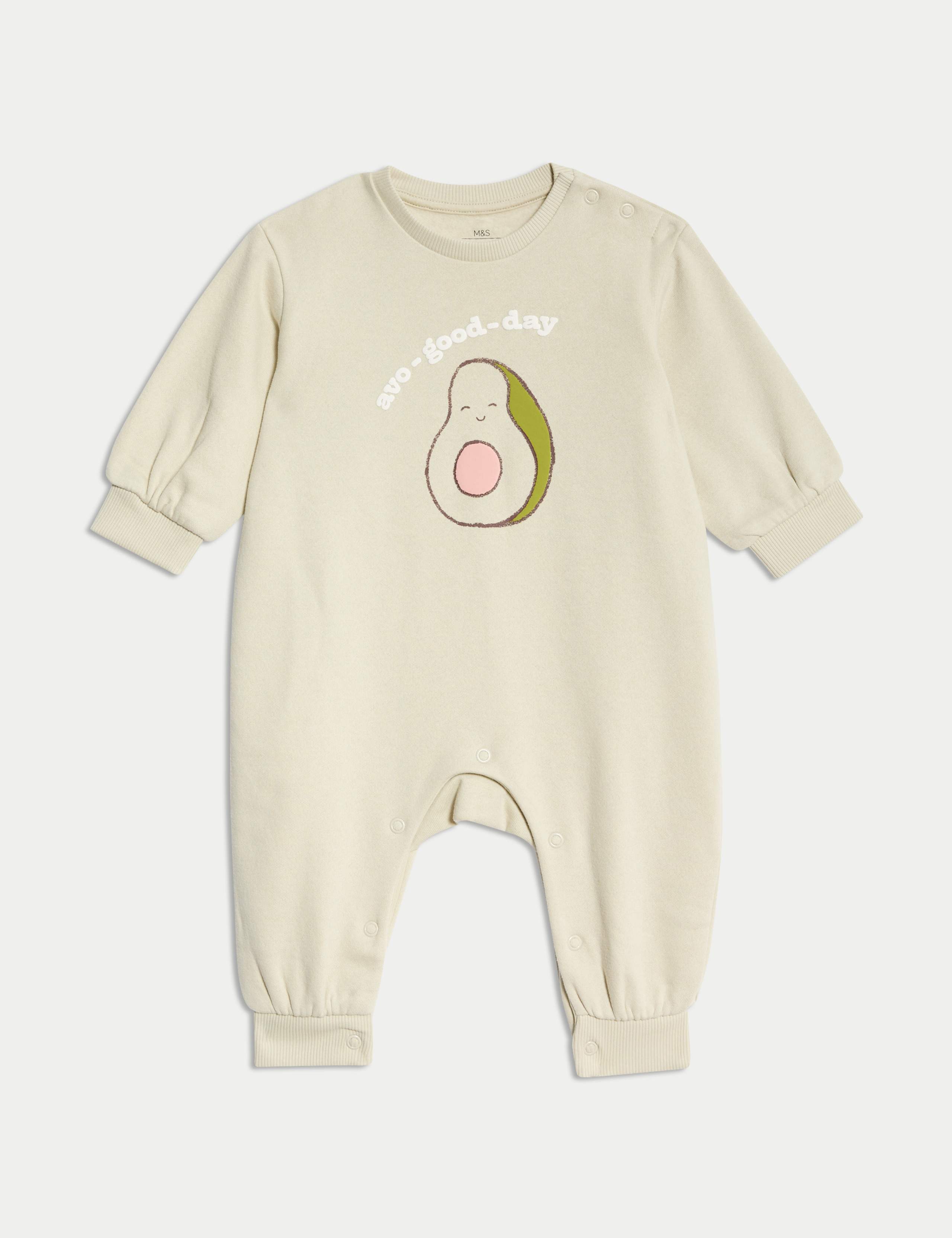Cotton Rich Slogan Romper (0-3 Yrs) 2 of 6