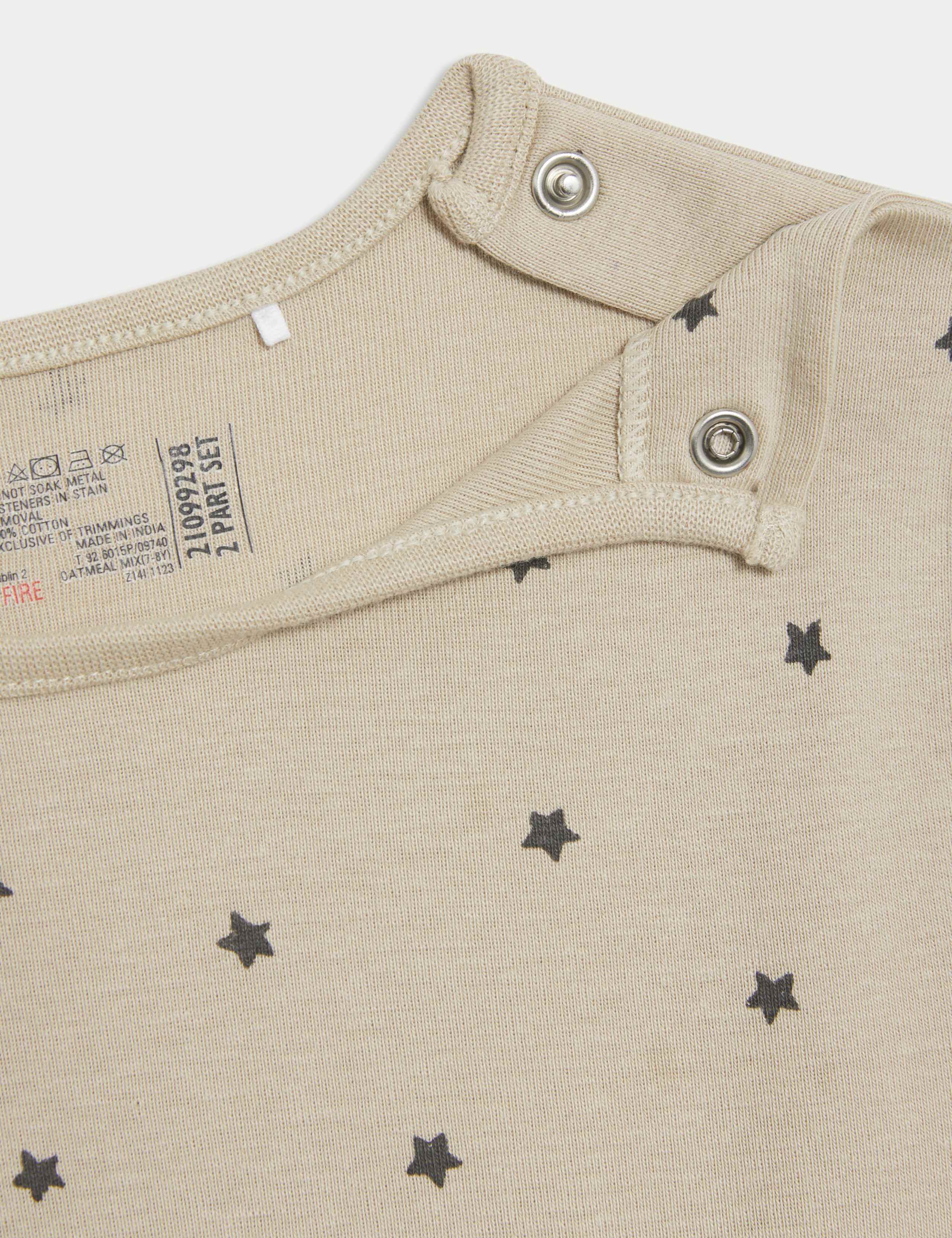 2pk Adaptive Pure Cotton Star Sleepsuits (3-16 Yrs) 5 of 6
