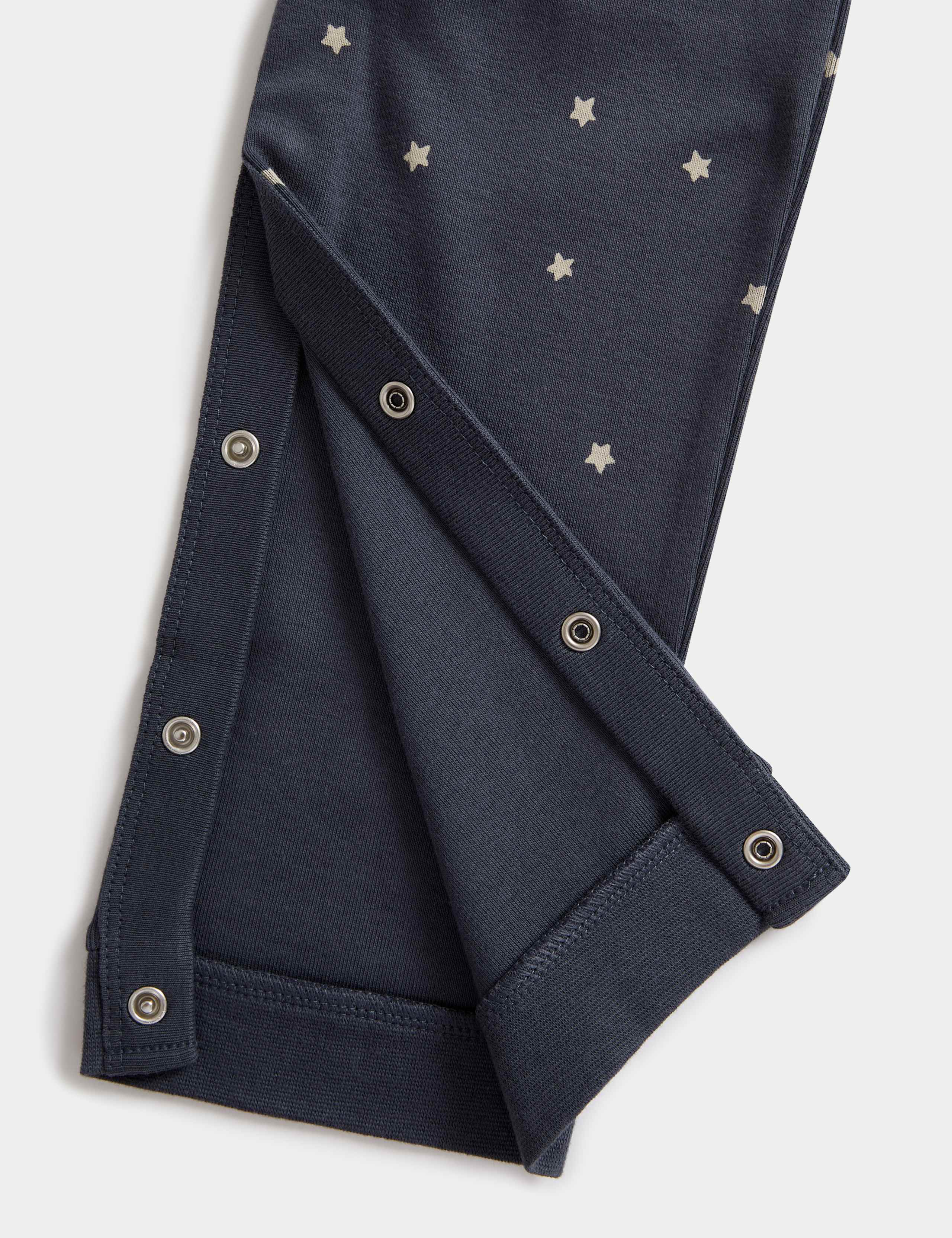 2 Pack Adaptive Pure Cotton Star Sleepsuits (3-16 Yrs) 6 of 6