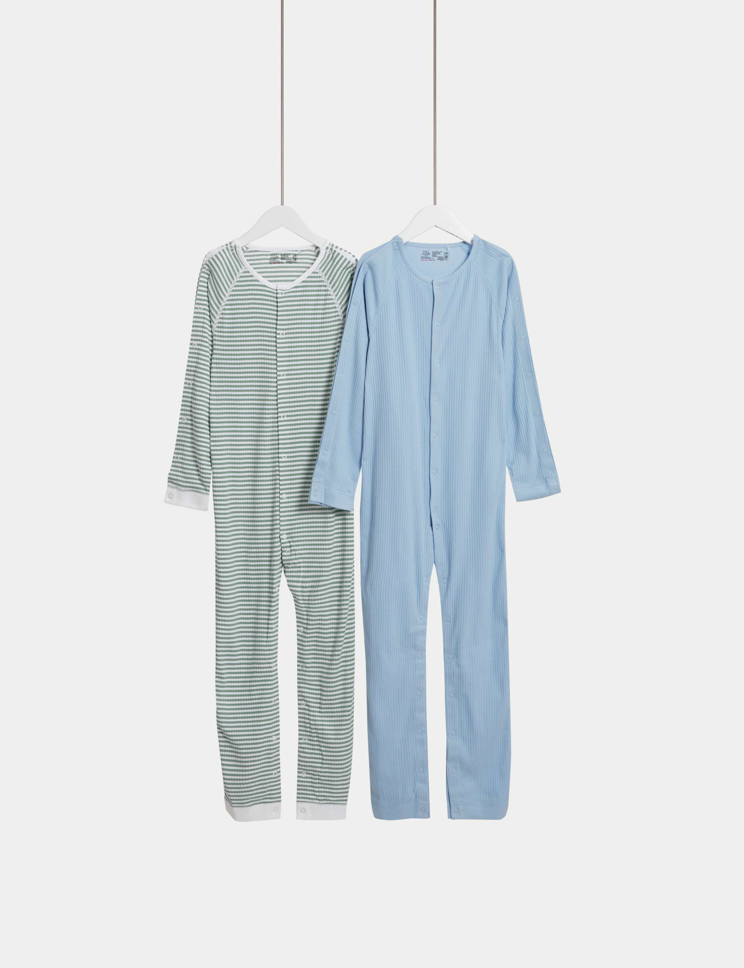 2 Pack Adaptive Pure Cotton Sleepsuits (7lbs-16 Yrs) 1 of 5
