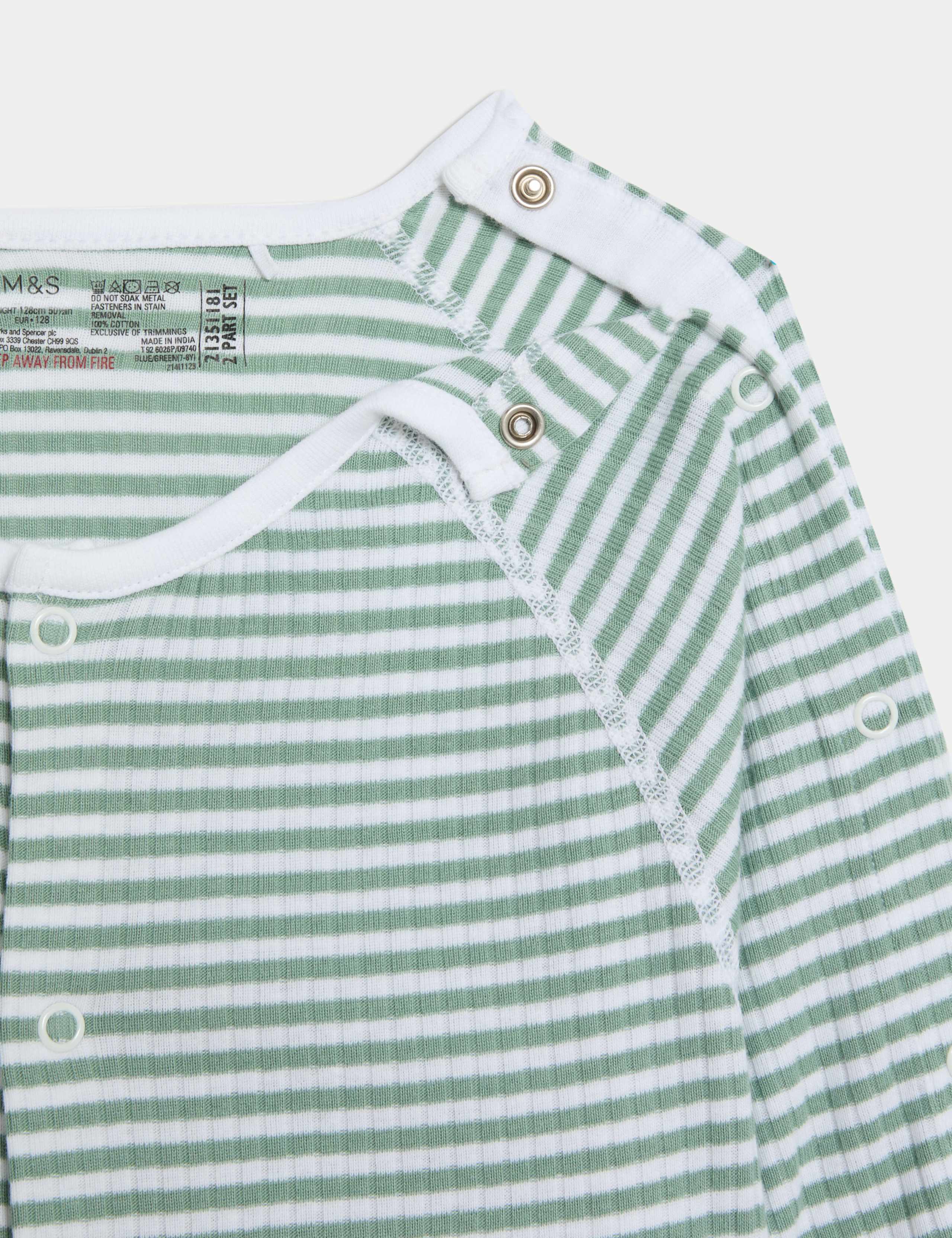 2 Pack Adaptive Pure Cotton Sleepsuits (7lbs-16 Yrs) 4 of 5