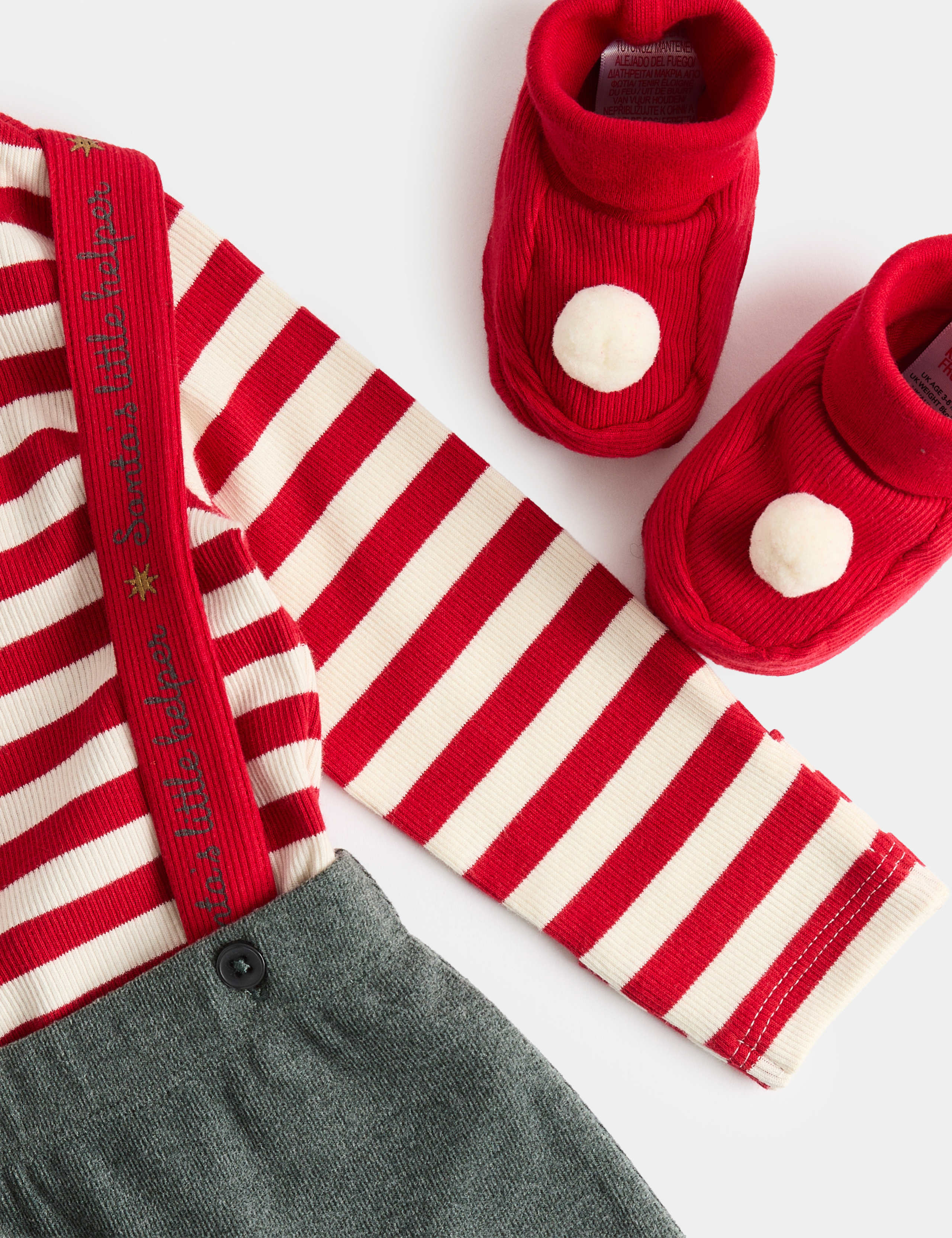4pc Cotton Rich Christmas Outfit 3 of 3