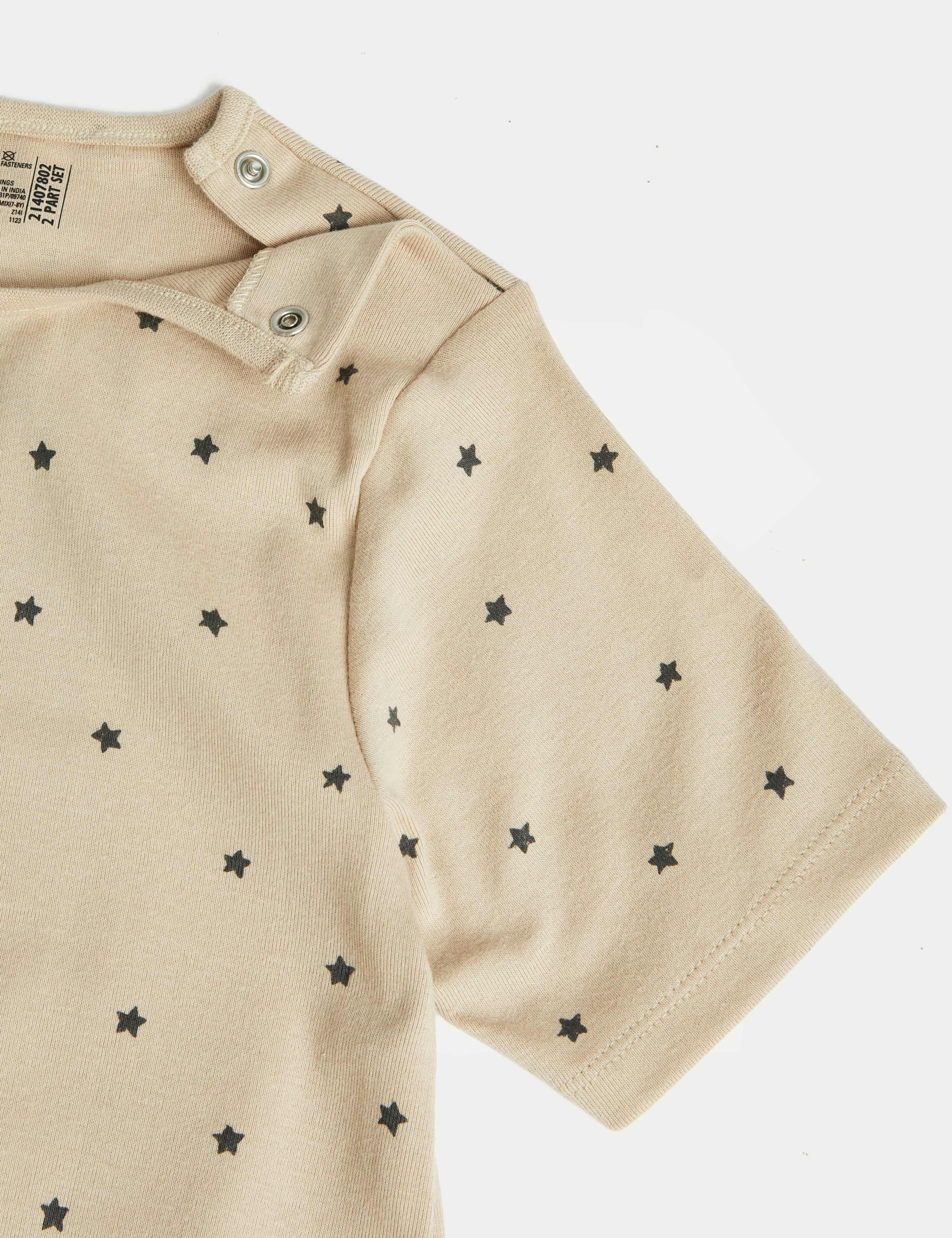 2Pk Adaptive Pure Cotton Star Rompers (3-16 Yrs) 2 of 2