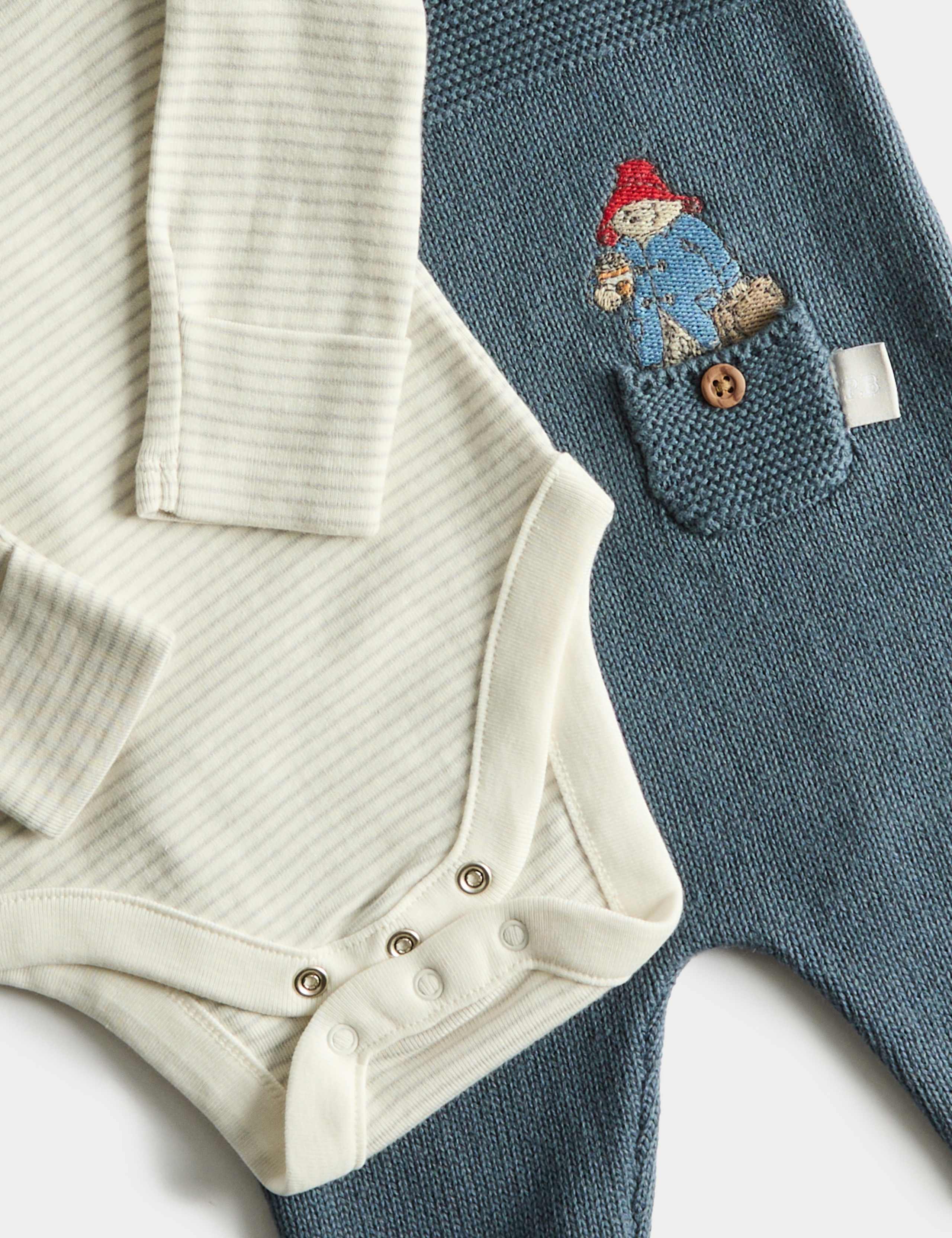2pc Paddington™ Knitted Dungaree Outfit (7lbs-1Yr) 3 of 3