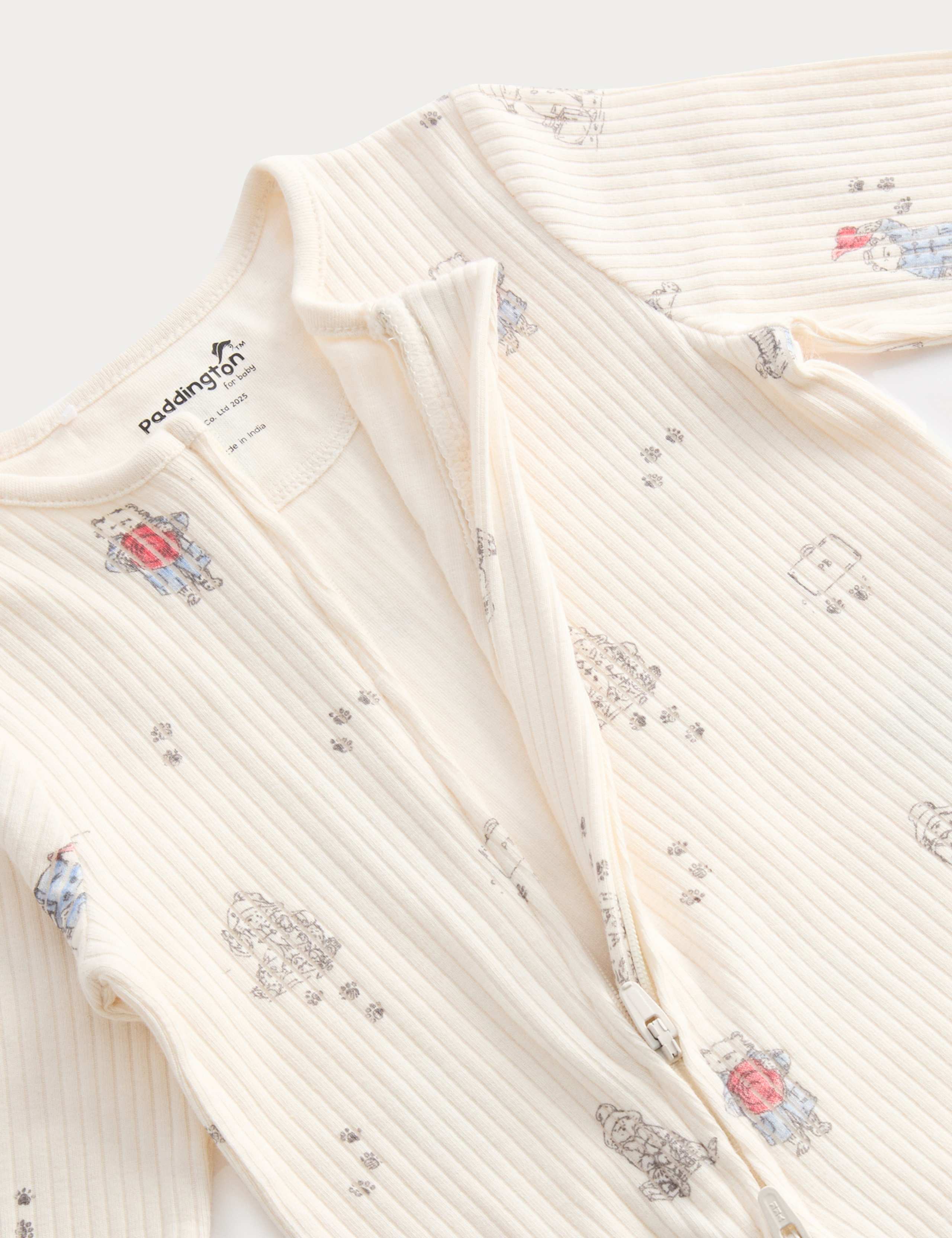 2pk Cotton Rich Paddington Bear™ Sleepsuit (0-3 Yrs) 2 of 3