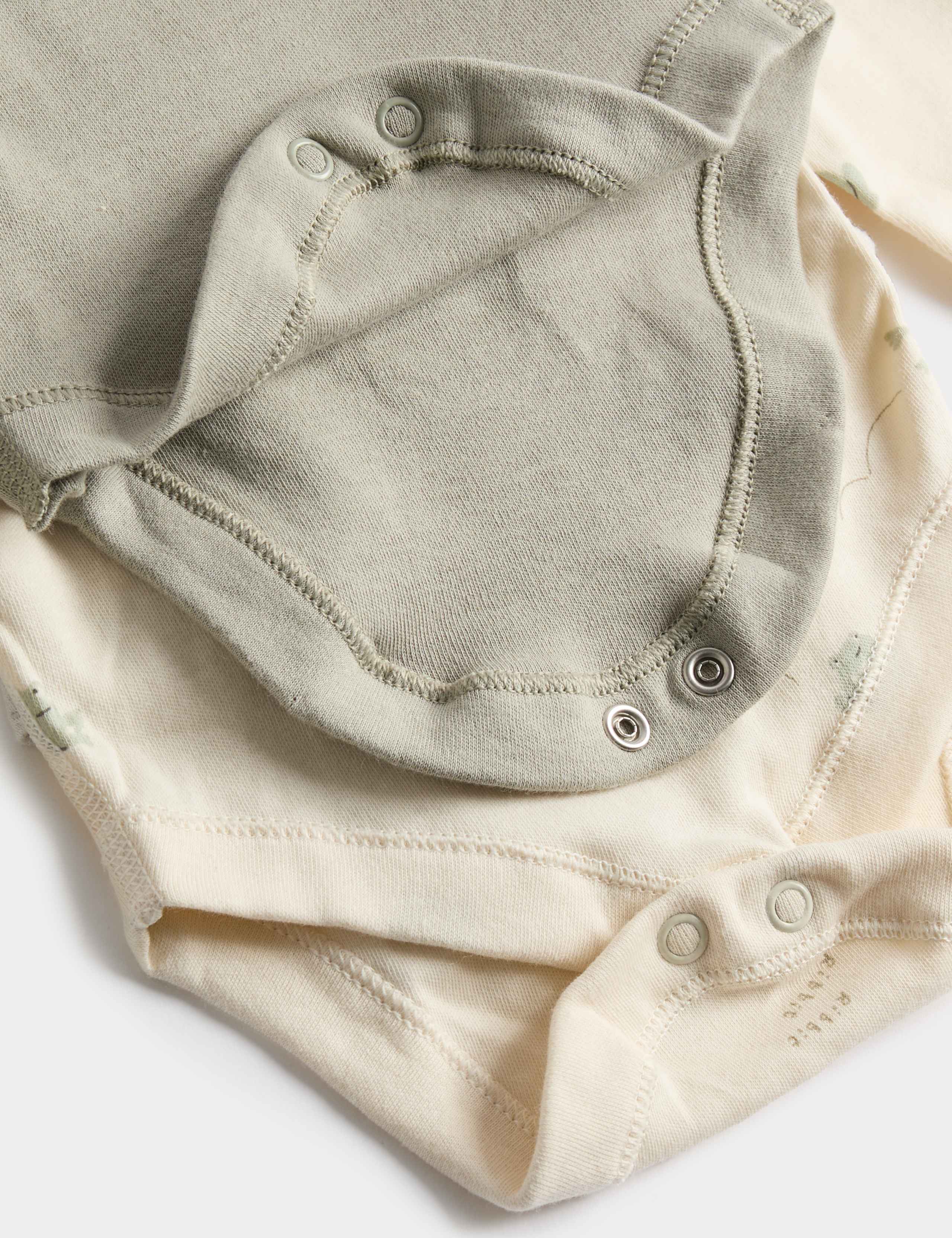 7 Pack Pure Cotton Frog Print Bodysuits (5lbs-3 Yrs) 3 of 4