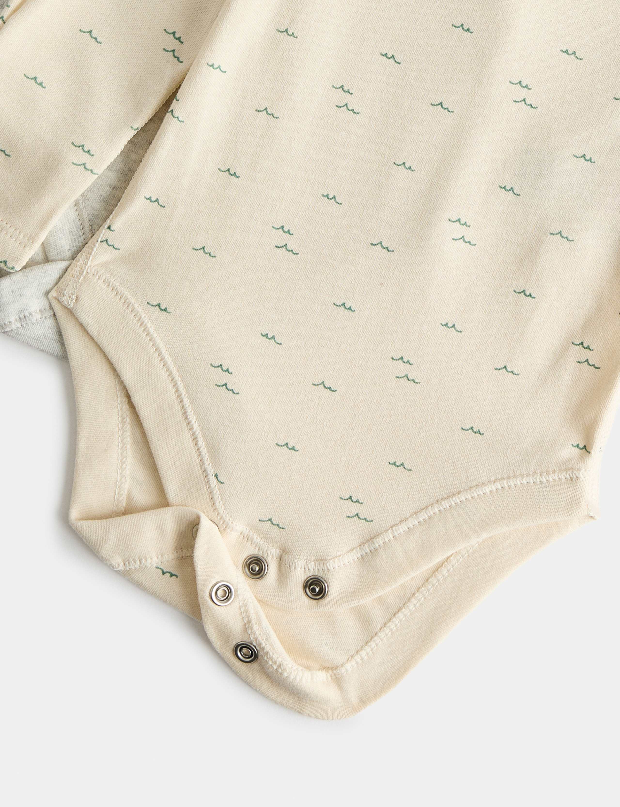7 Pack Pure Cotton Frog Print Bodysuits (5lbs-3 Yrs) 5 of 5