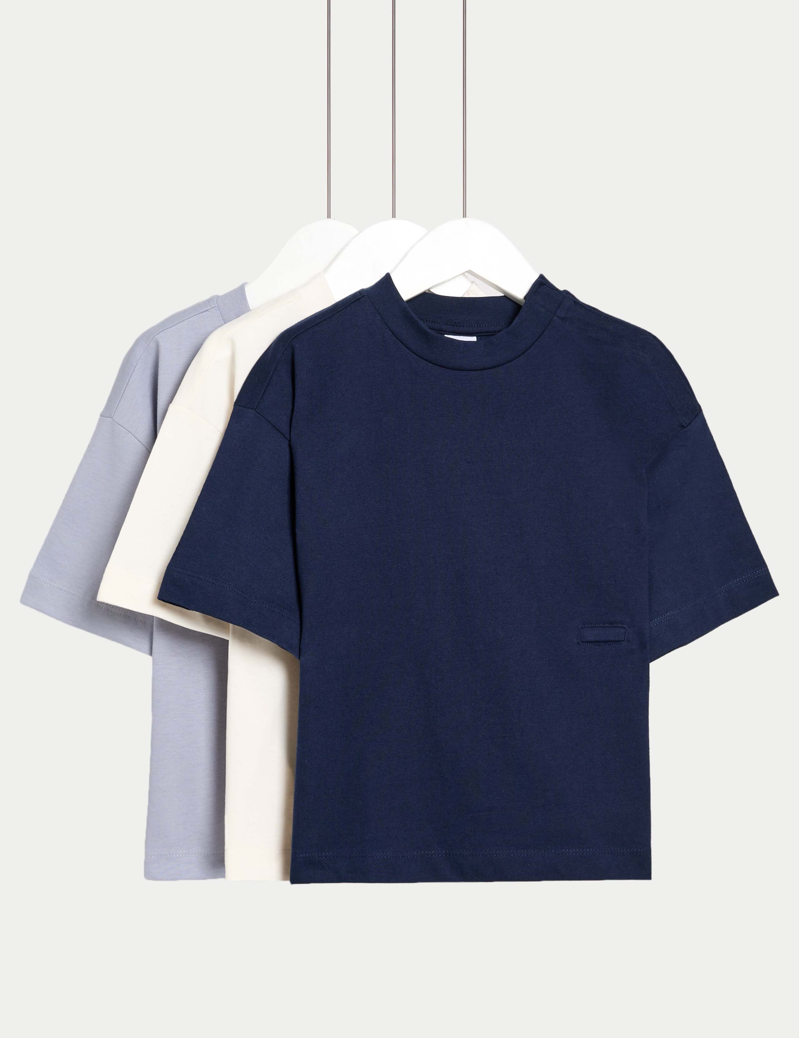 3 Pack Adaptive Pure Cotton T-Shirts (2-16 Yrs) 1 of 3