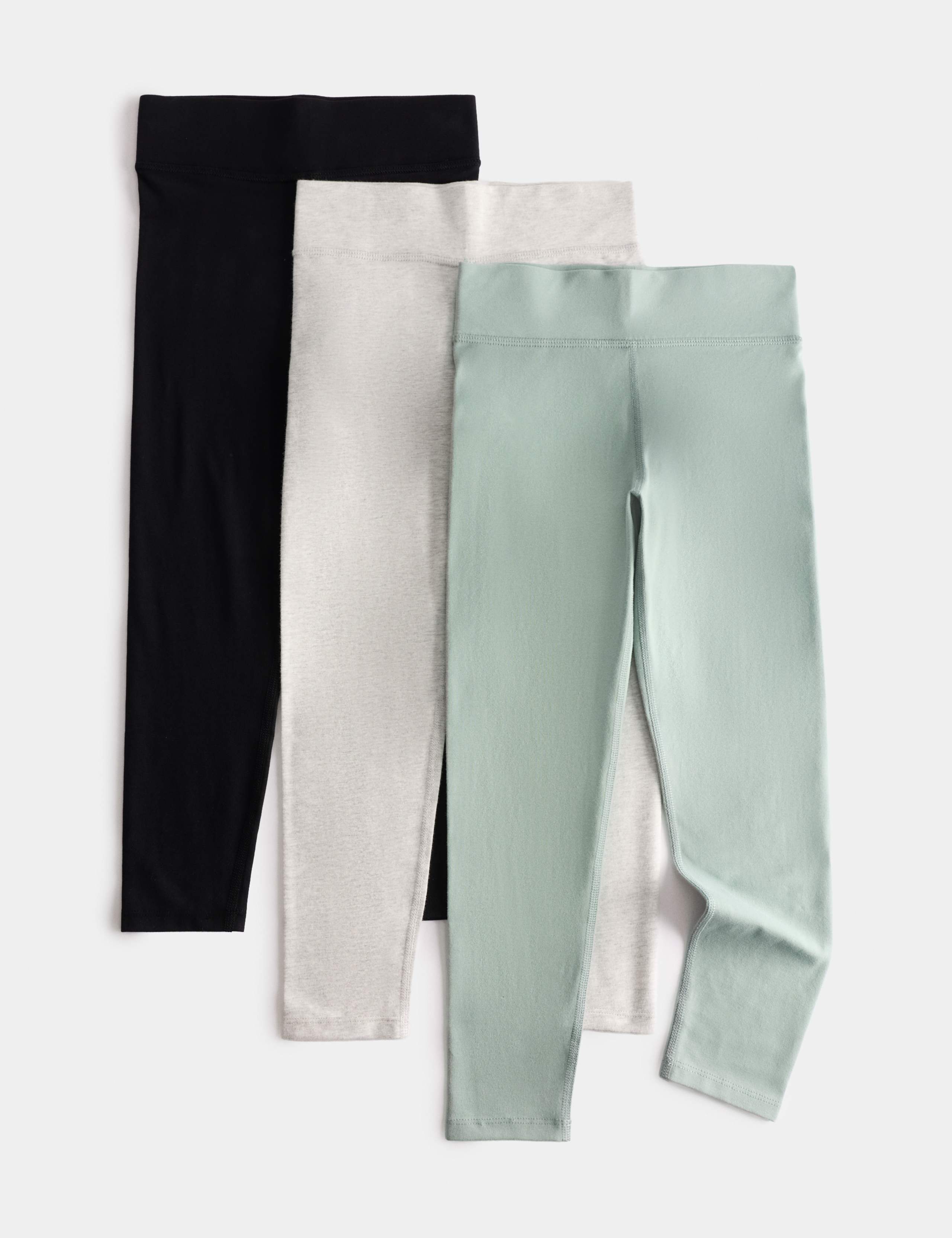 3 Pack Adaptive Cotton Rich Leggings (2-16 Yrs) 1 of 3