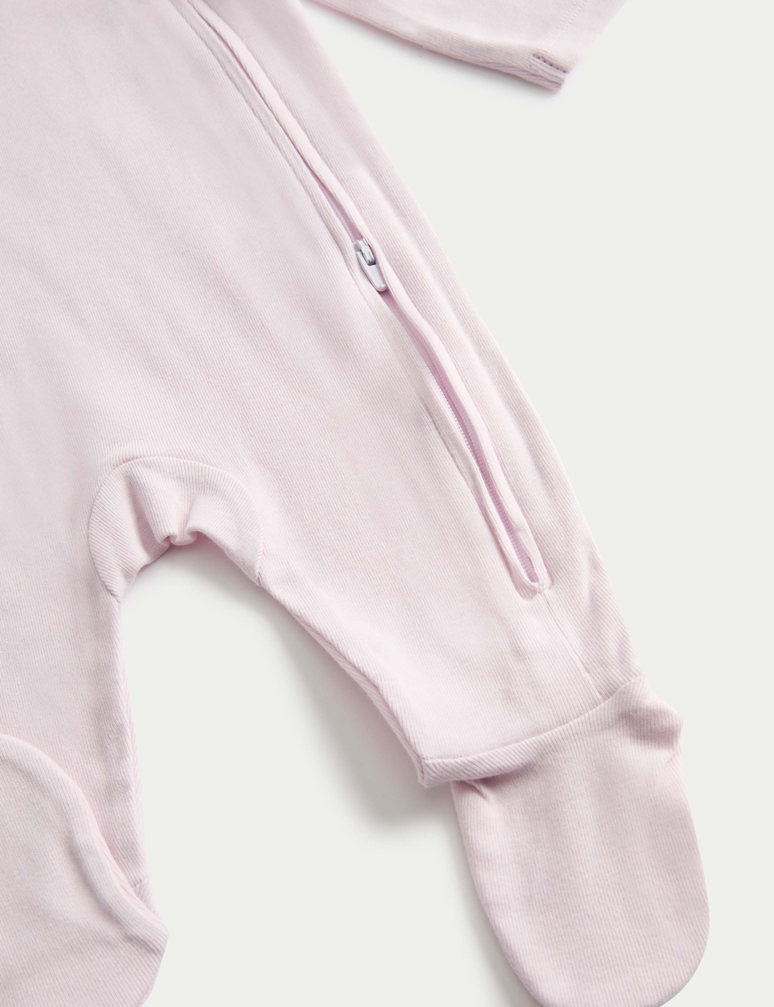 3 Pack Pure Cotton Printed Sleepsuits (6lbs 3oz-3 Yrs) 3 of 3