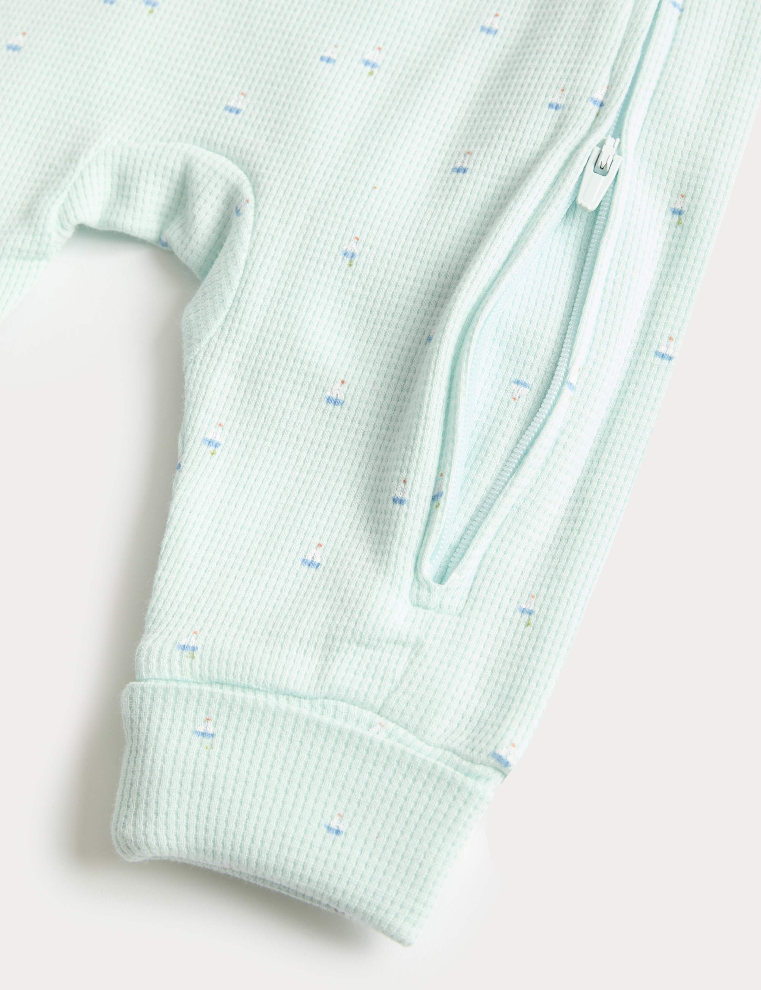 3 Pack Pure Cotton Nautical Sleepsuits  (6½lbs-3 Yrs) 3 of 3