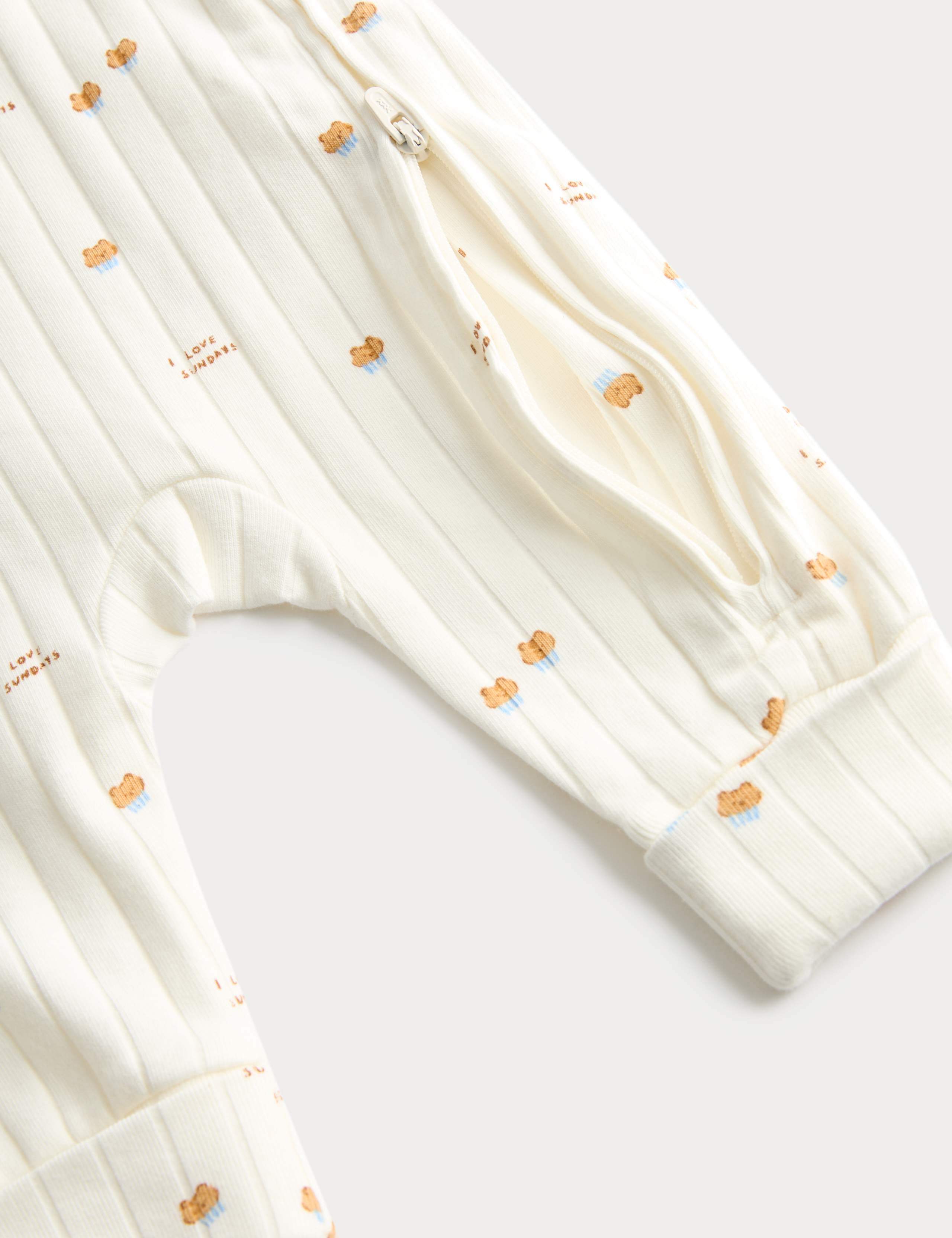 3 Pack Unisex Cotton Rich Baking Print Sleepsuits (6lb 3oz-3 Yrs) 3 of 3