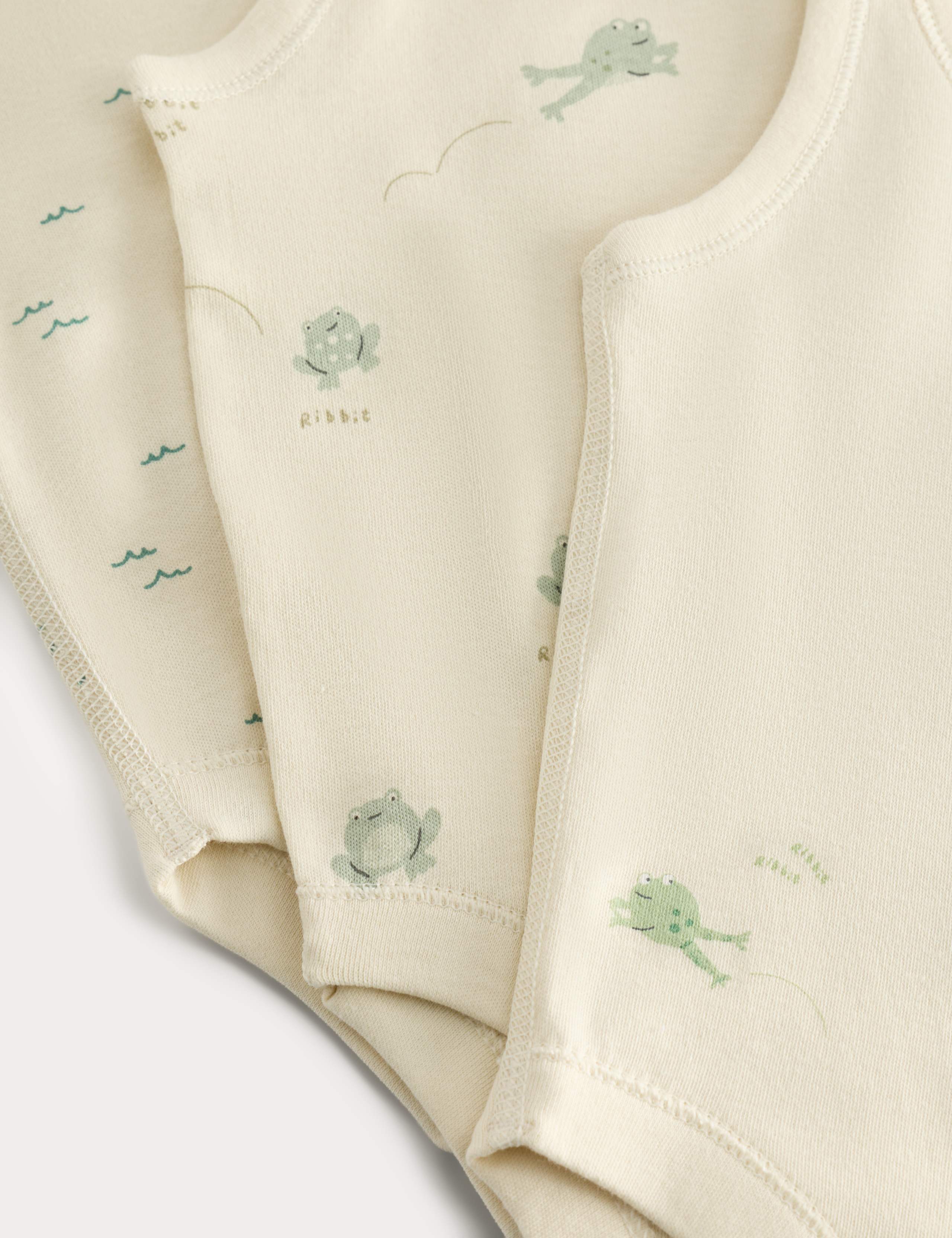 7 Pack Pure Cotton Unisex Bodysuits (7lbs-3 Yrs) 2 of 3