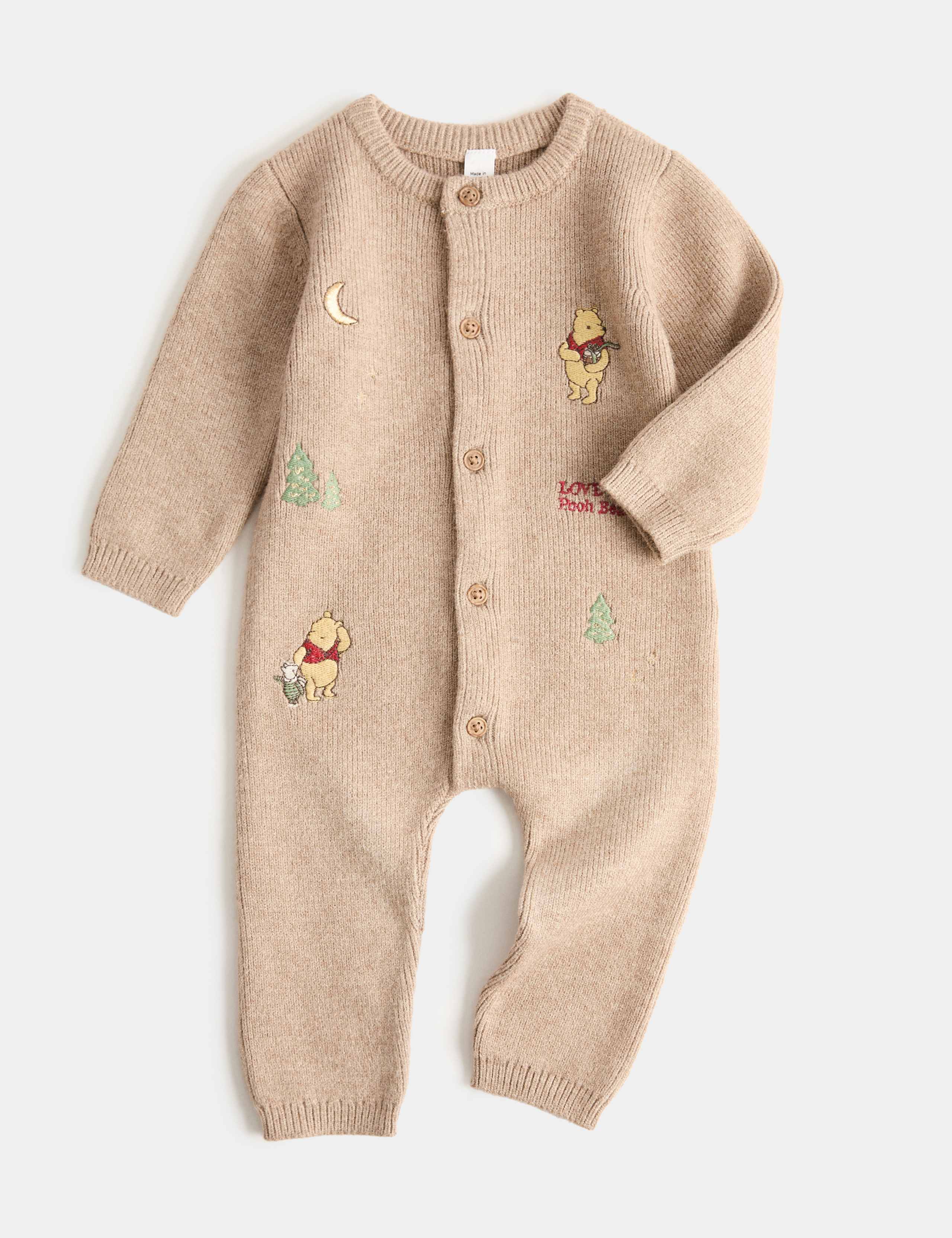 Winnie the Pooh™ Knitted All in One (0-18 Mths) 1 of 2
