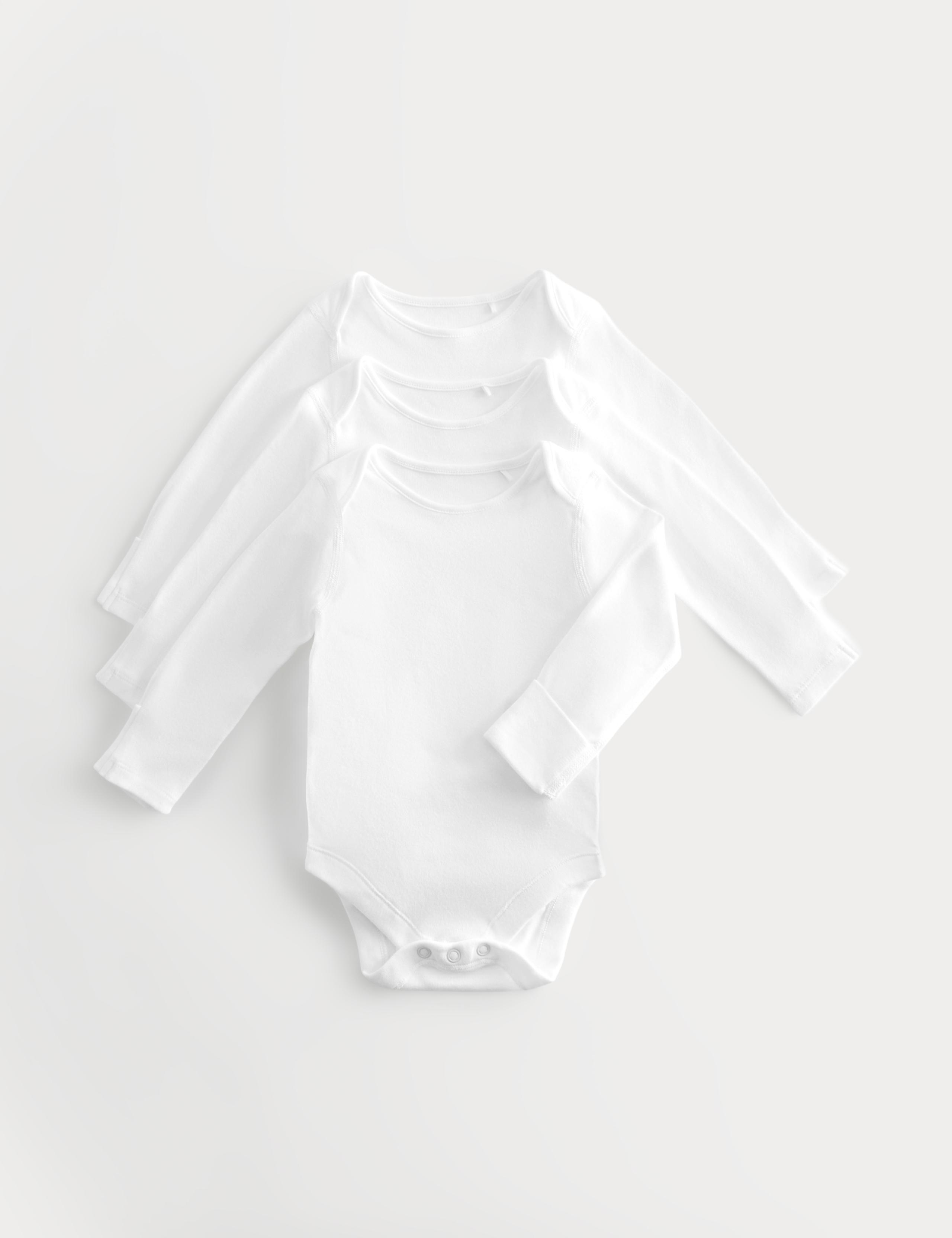 3 pack DreamSkin® Long Sleeve Bodysuit (5lbs-3 Yrs) 1 of 2