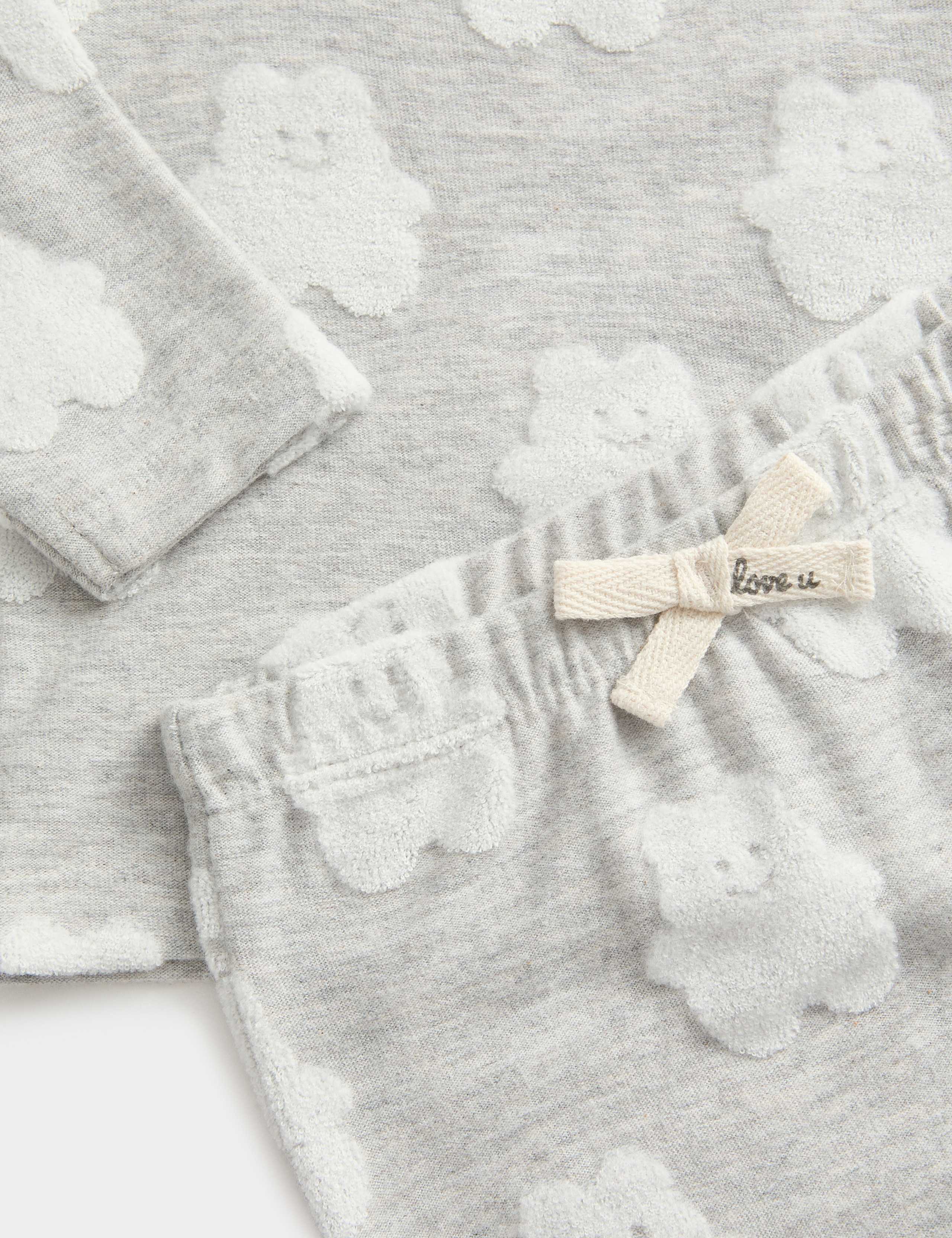 2pc Cotton Rich Textured Outfit (0-12 Mths) 2 of 3