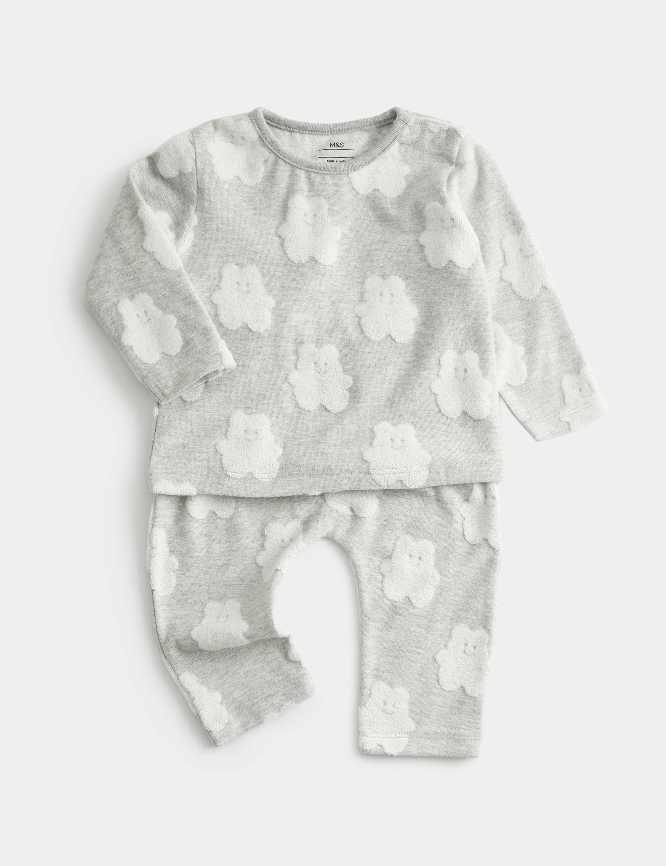 2pc Cotton Rich Textured Outfit (0-12 Mths) 1 of 3