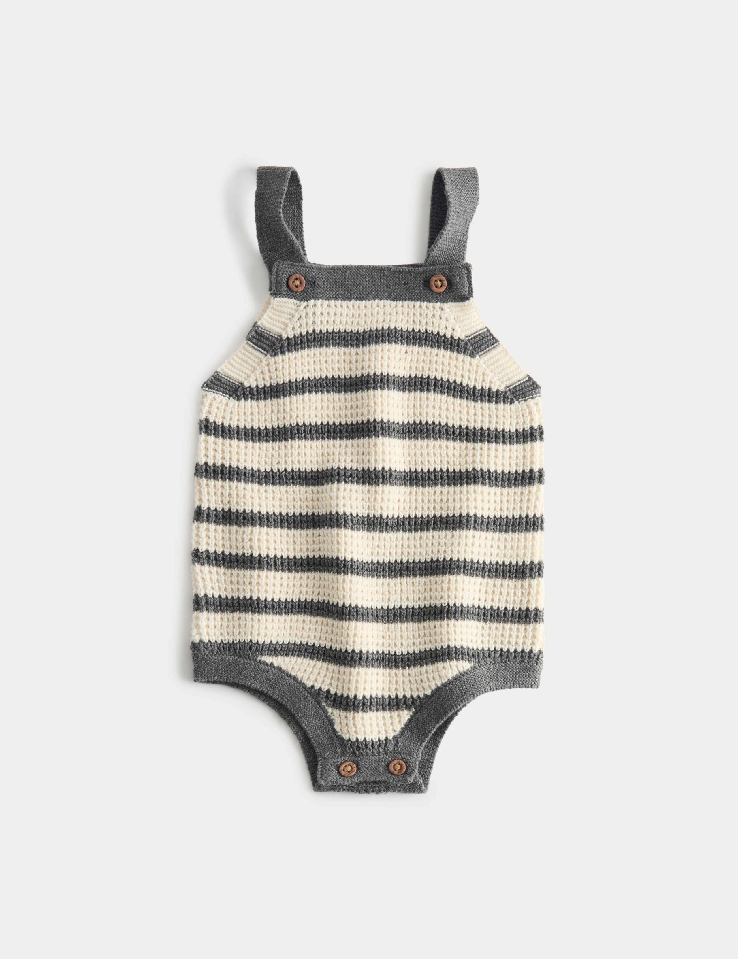 Little Monster Knitted Romper (7lbs-1 Yrs) 1 of 3