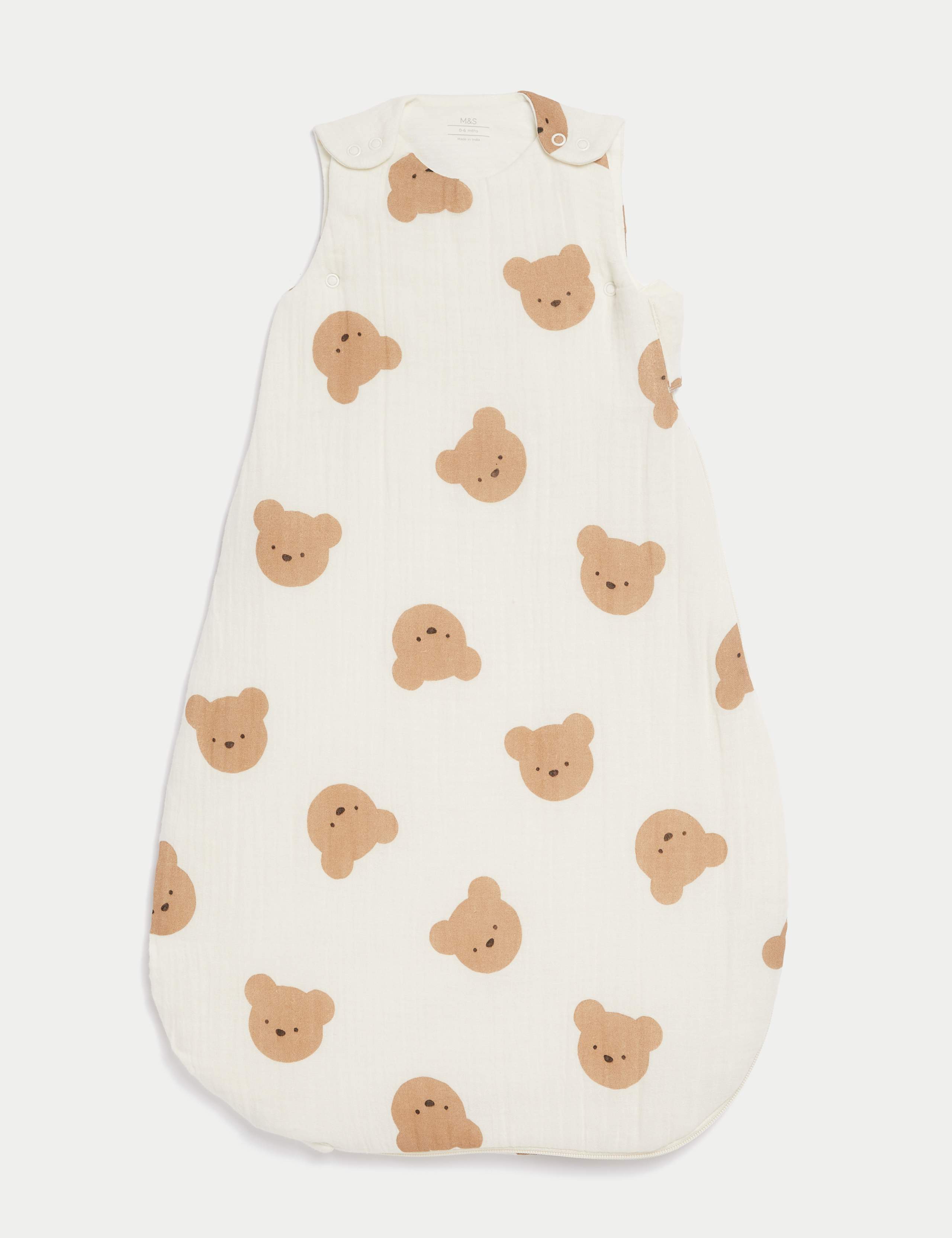 Pure Cotton Spencer Bear™ 2.5 Tog Sleeping Bag (0-3 Yrs) 2 of 5