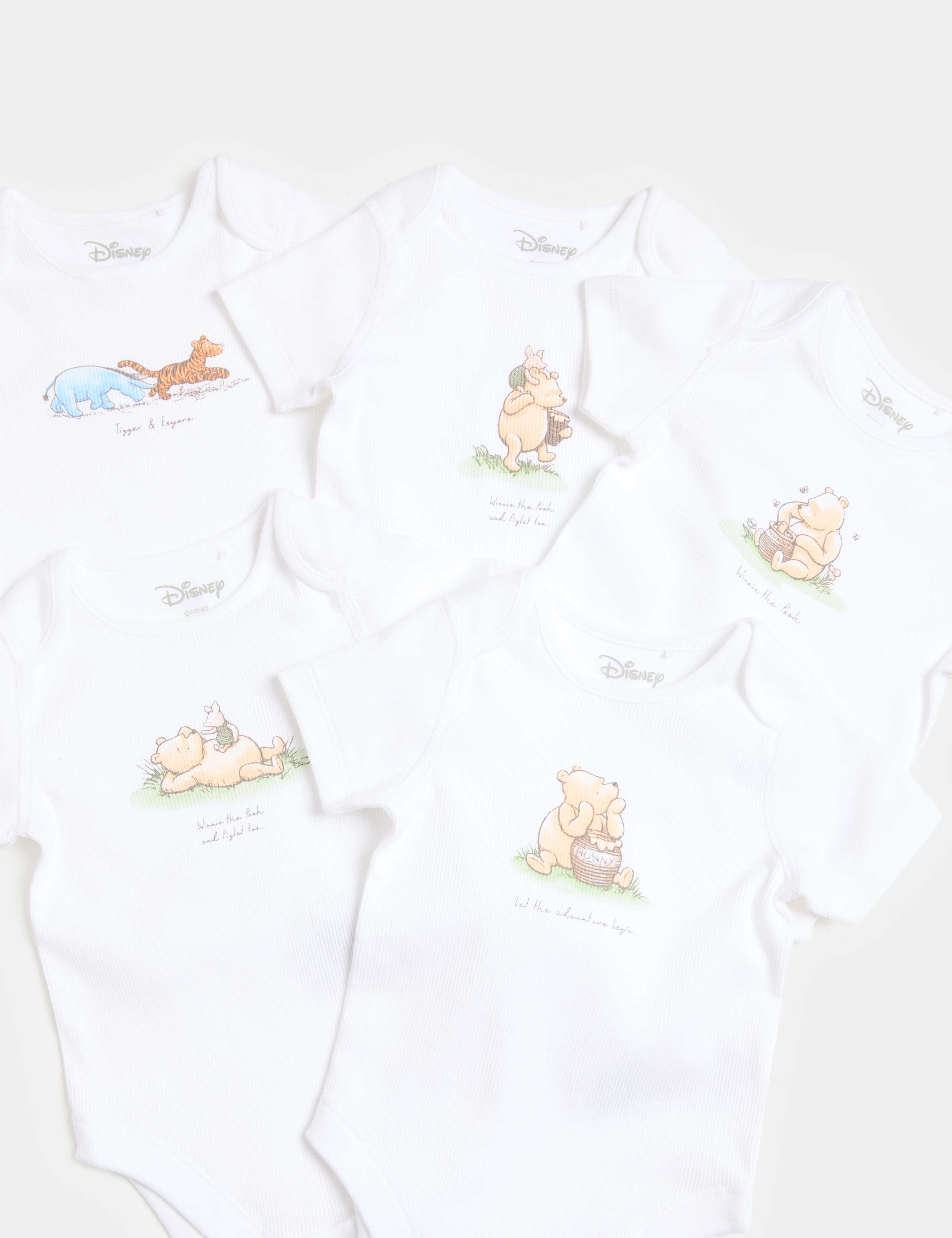 5pk Winnie The Pooh™ Bodysuits (0-3 Yrs) 2 of 2