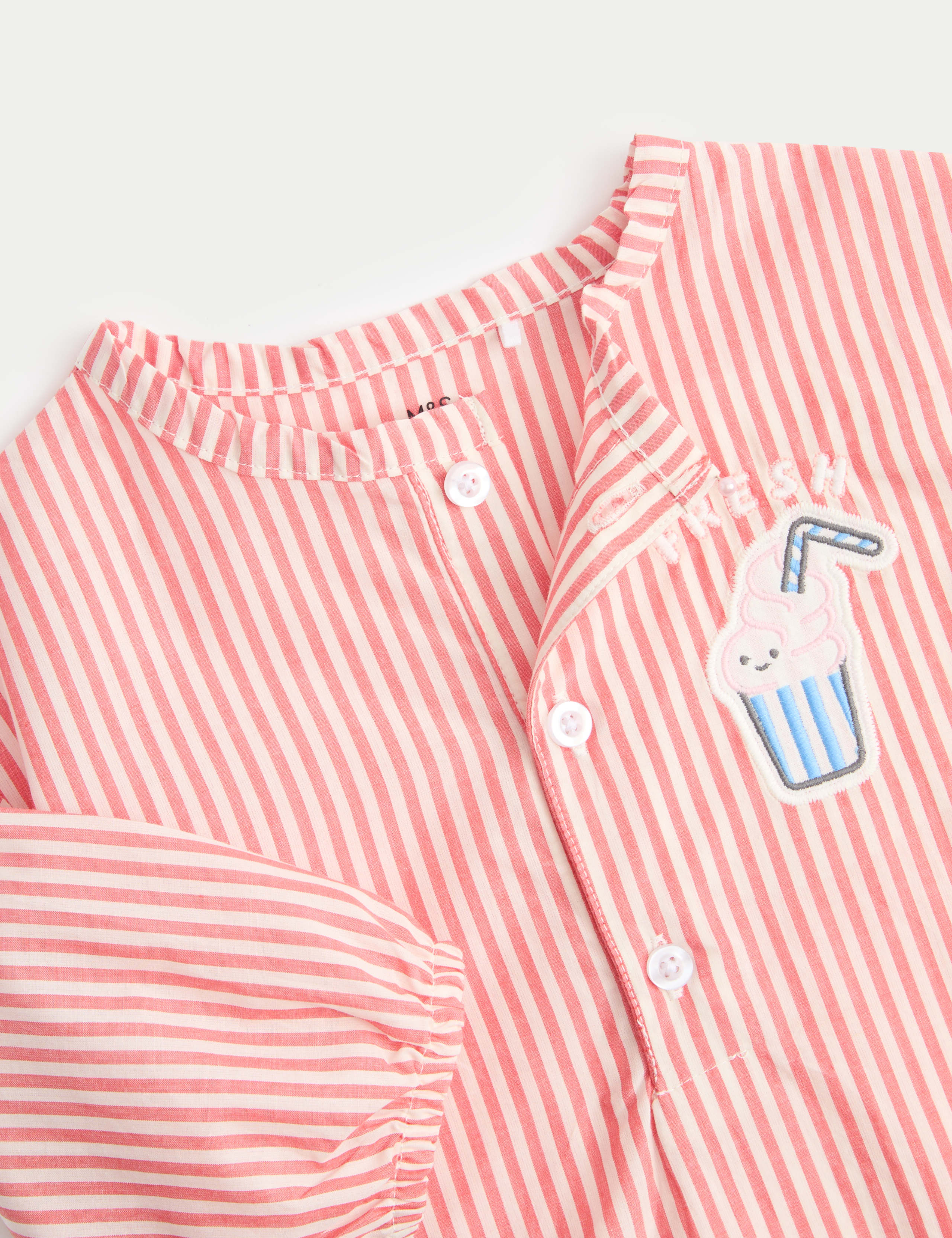 3 Piece Stripe Cinema Short and Shirt Outfit (0-24 Mths) 2 of 3