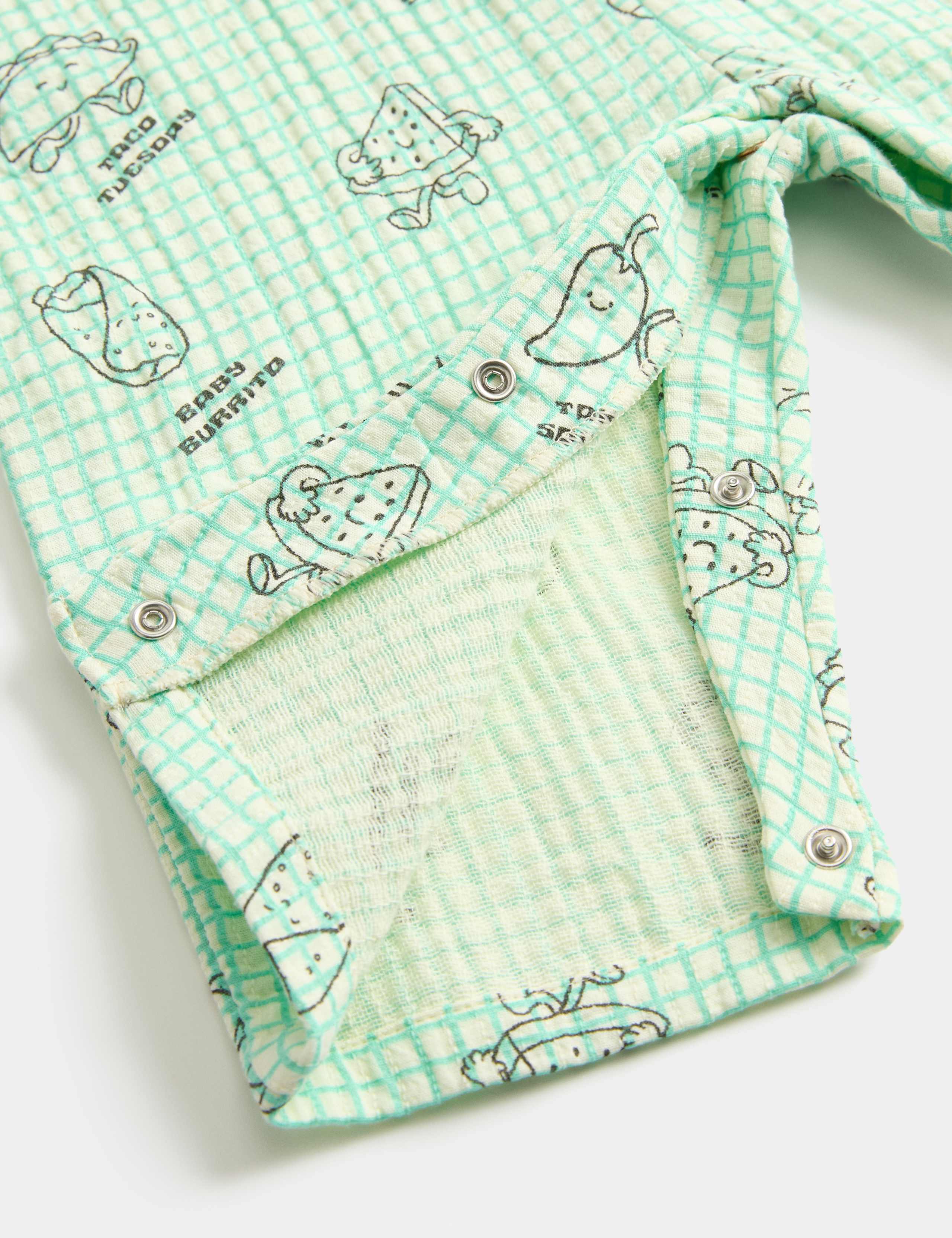 Woven Check Taco Time All in One (0-24 Mths) 3 of 3