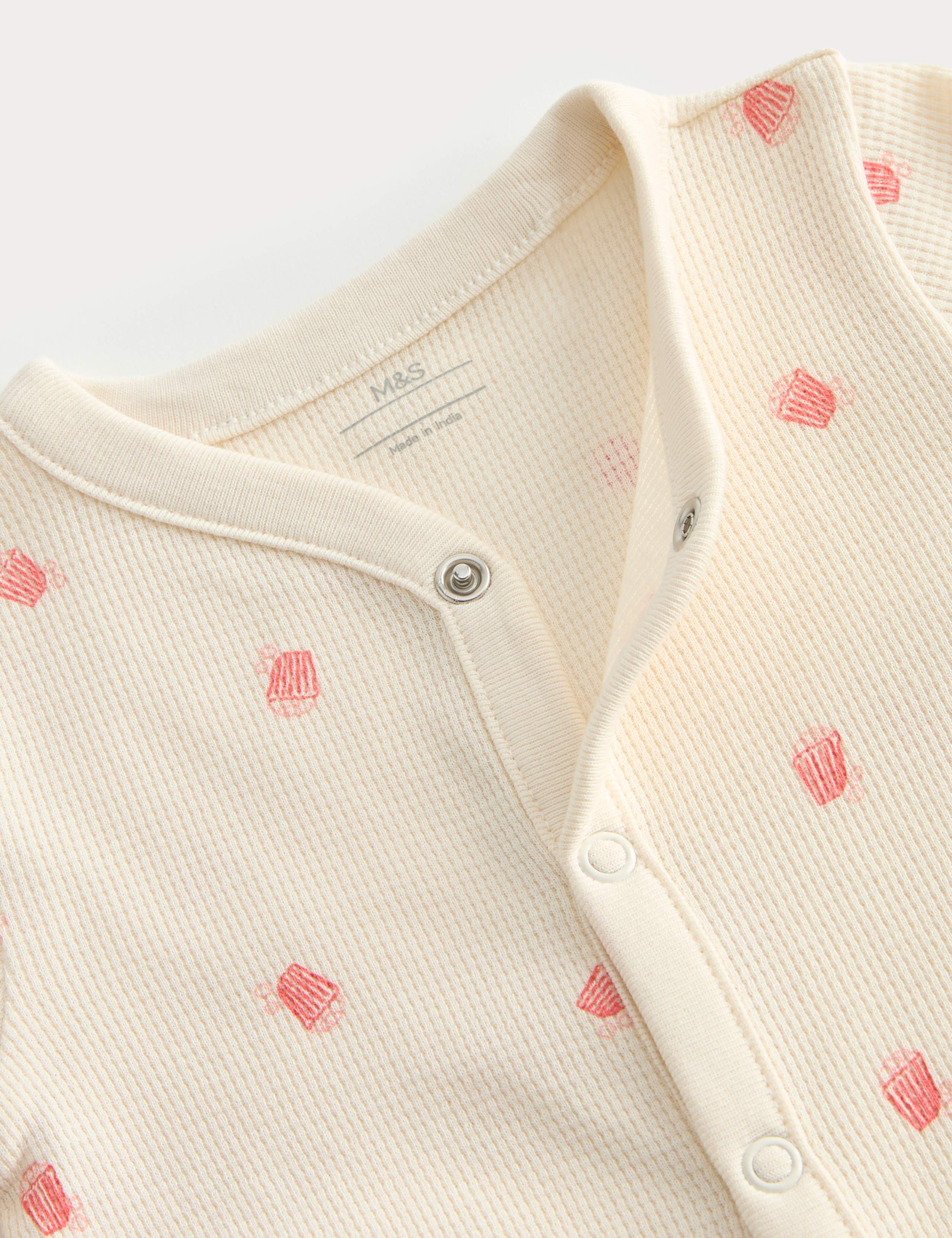 2 Piece Cotton Cinema Sleepsuit with Bib (7lbs-2 Yrs) 3 of 4