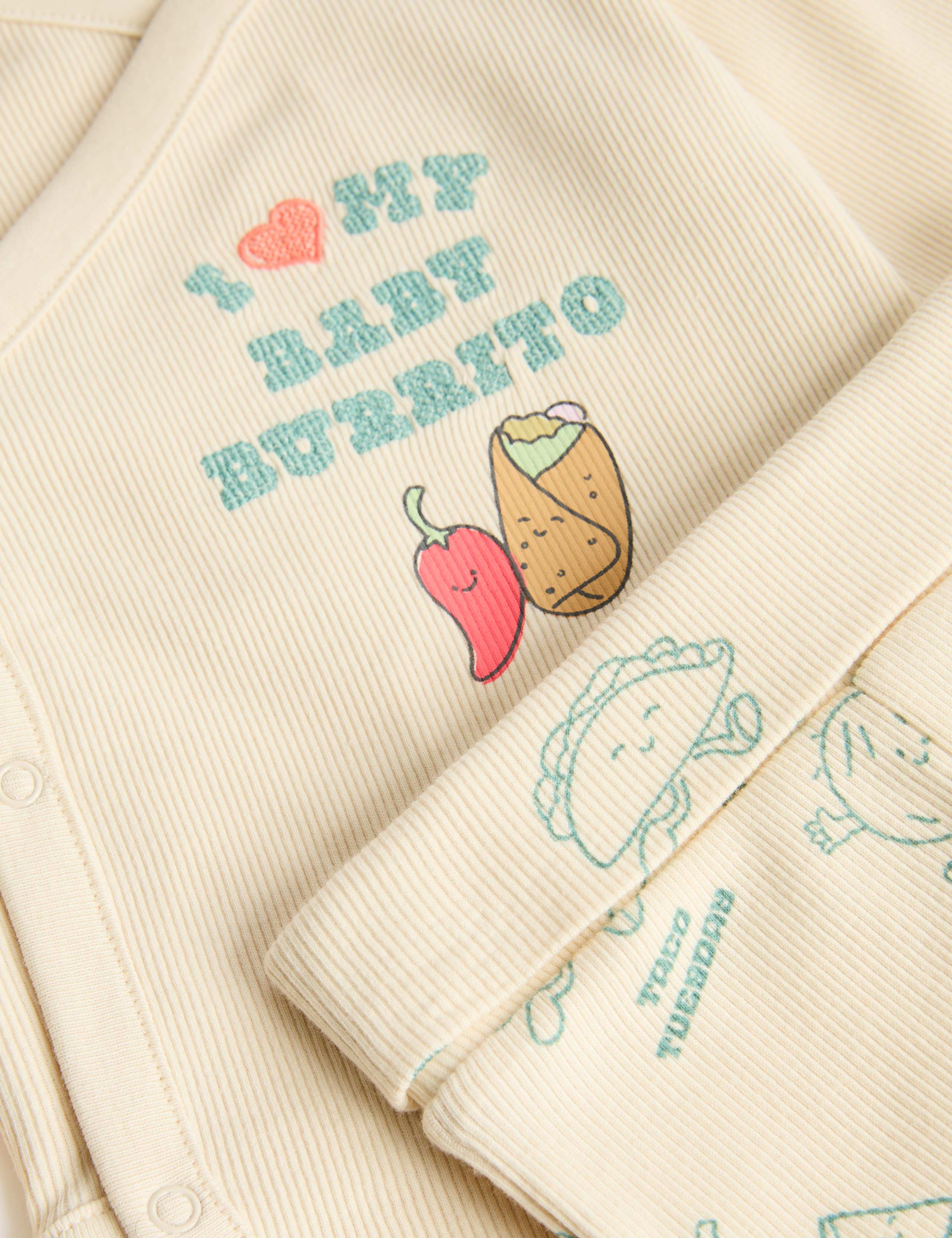 2 Piece Cotton Rich Top and Bottom Outfit (0-12 Months) 3 of 3